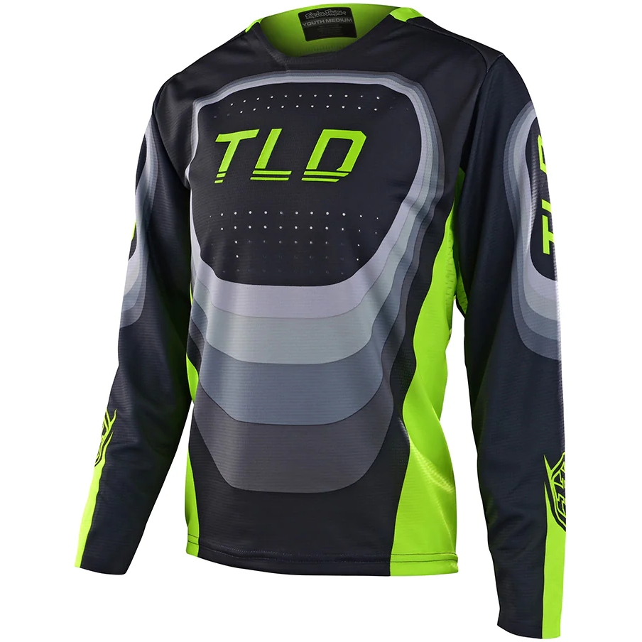 Picture of Troy Lee Designs Sprint Long Sleeve Jersey Youth - Reverb Charcoal