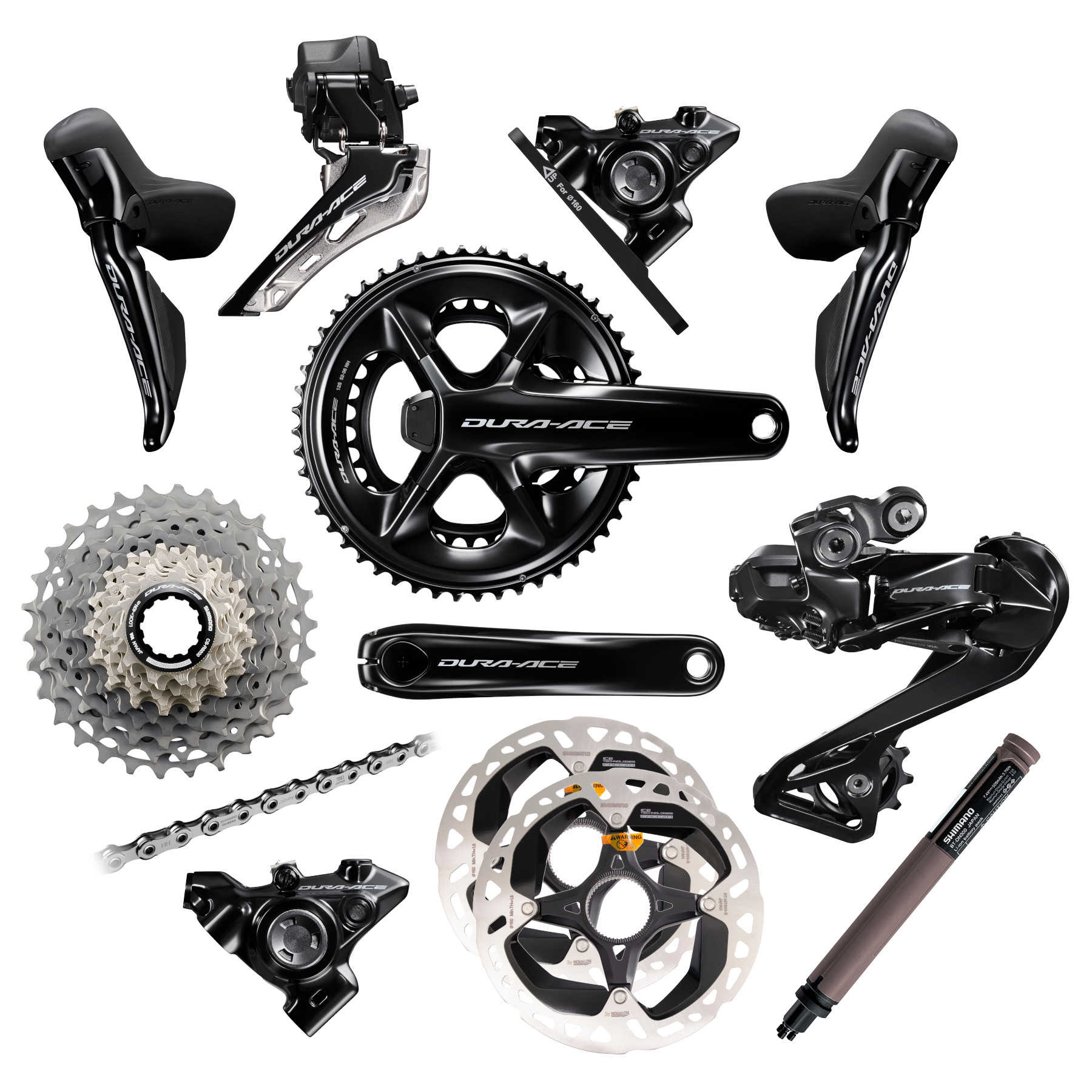 Picture of Shimano Dura Ace Di2 R9200/R9250 Groupset - 2x12-speed - with Powermeter Crank