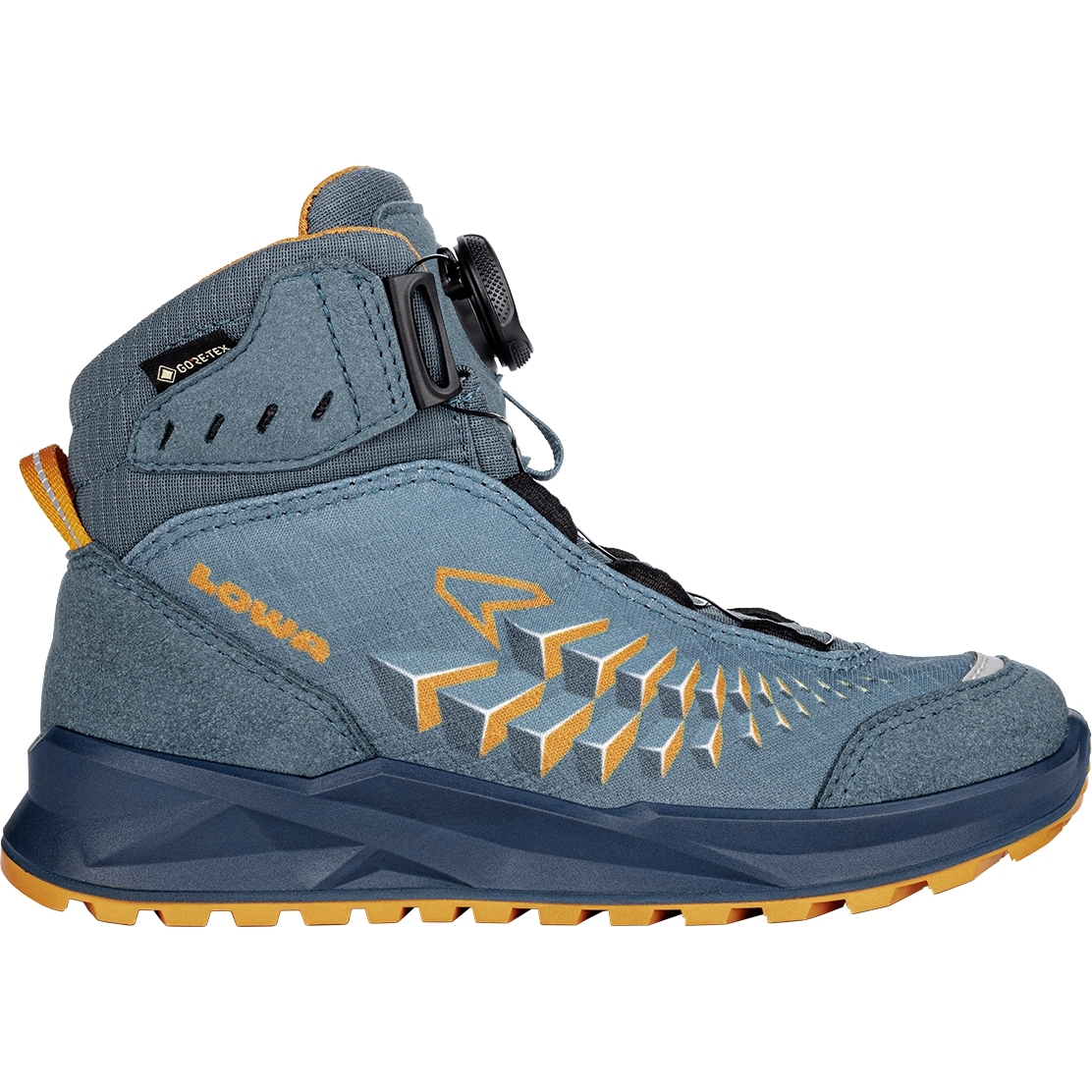 Produktbild von LOWA Ferrox GTX Mid Junior Schuhe Kinder - petrol/mango (Größe 36-39)