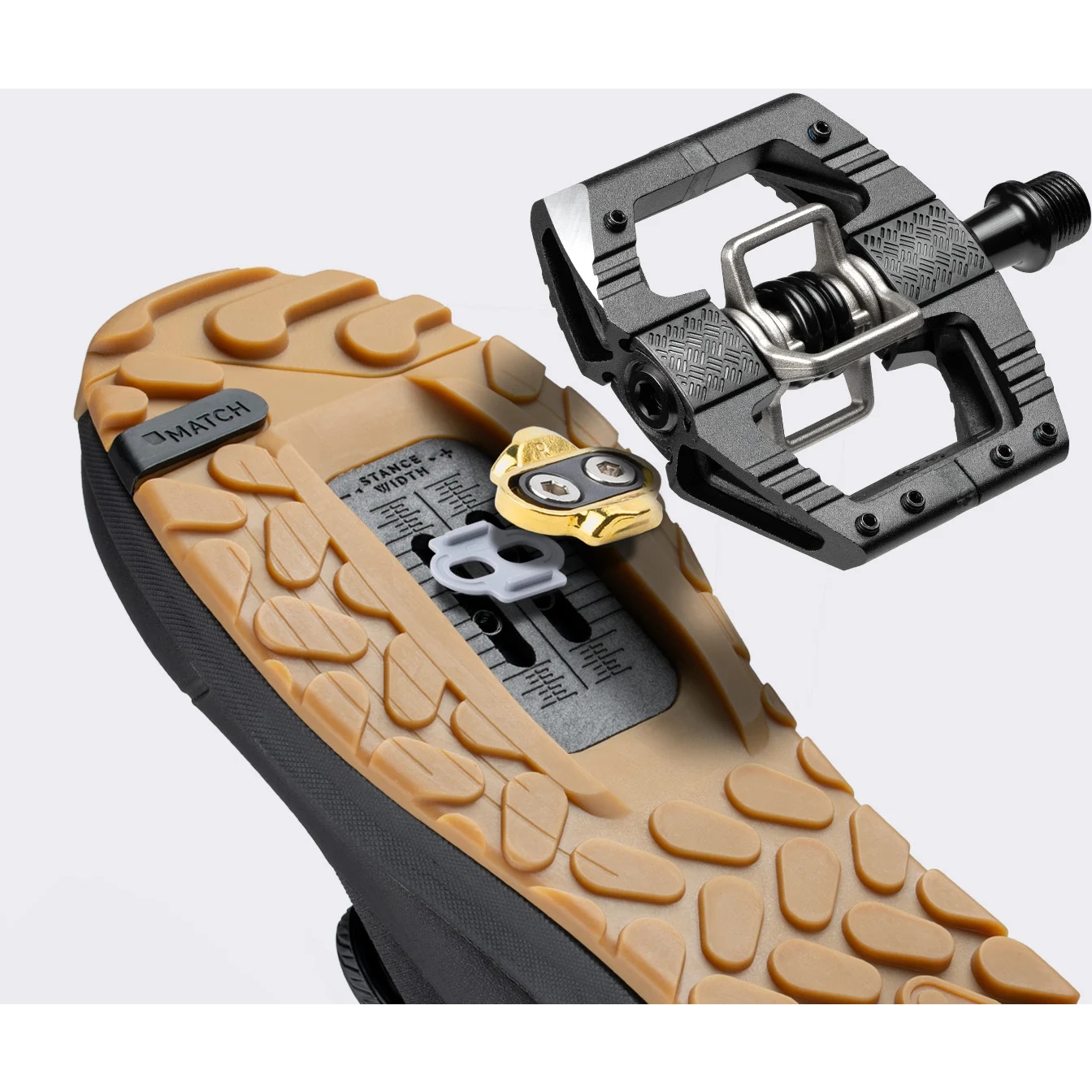 Crankbrothers Mallet Trail BOA® MTB Shoes - black/gold/gum | BIKE24
