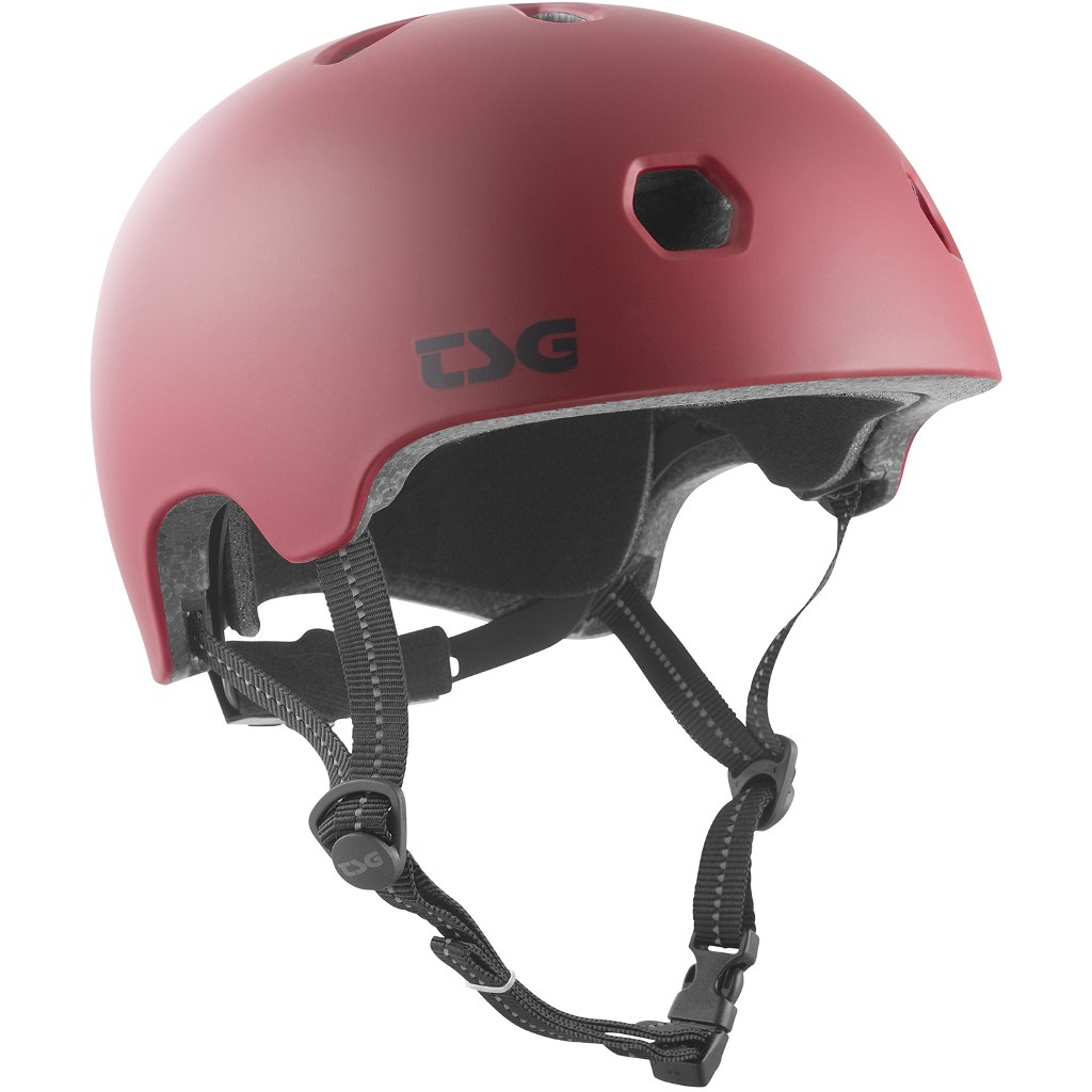 Produktbild von TSG Meta Solid Color Helm - satin oxblood