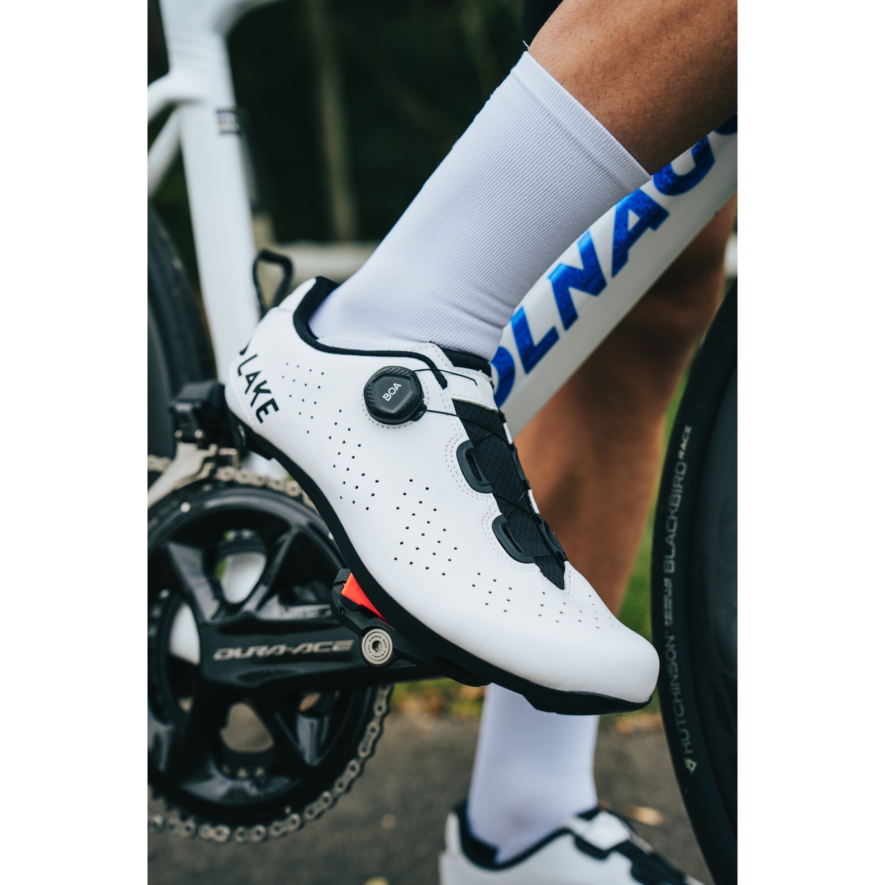 Lake CX178 Racefietsschoenen Heren - X Wide - wit/zwart | BIKE24