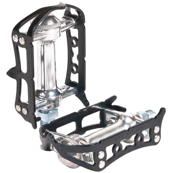 MKS Sylvan Touring Pedals - Platform, Aluminum, 9/16, Silver – Velo Mine