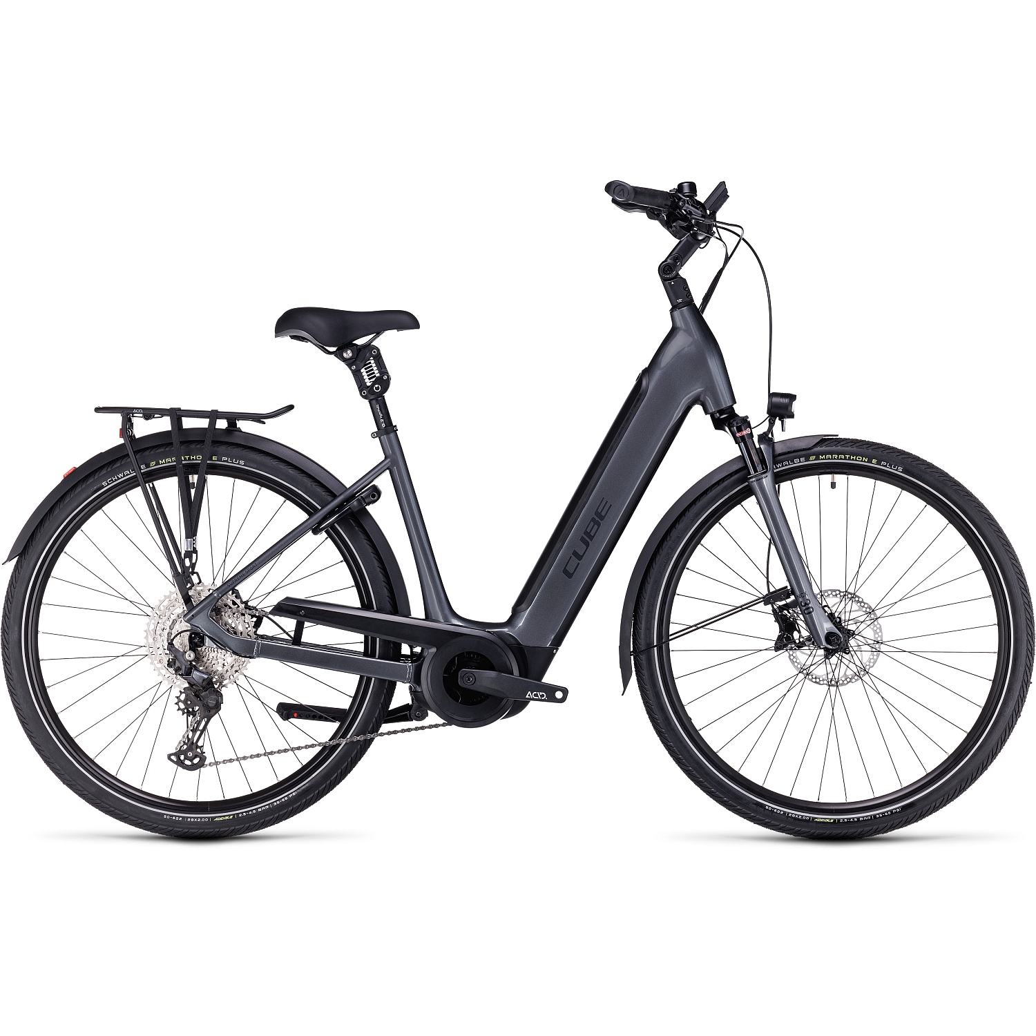 Picture of CUBE SUPREME SPORT HYBRID EXC 625 - Easy Entry Electric Bike - 2023 - graphite / black