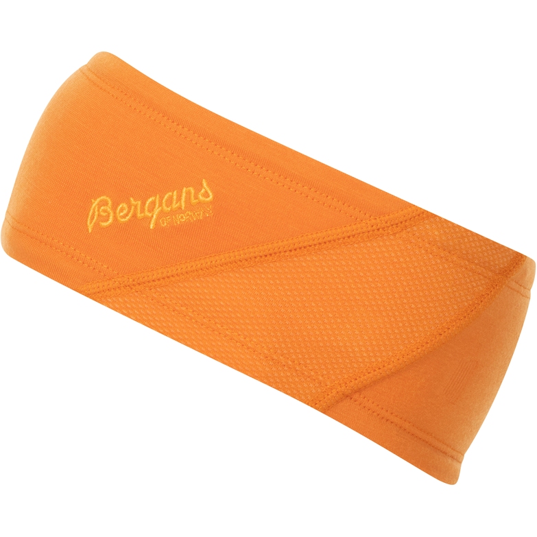 Picture of Bergans Cecilie V2 Light Wool Women&#039;s Headband - cloudberry yellow/lush yellow