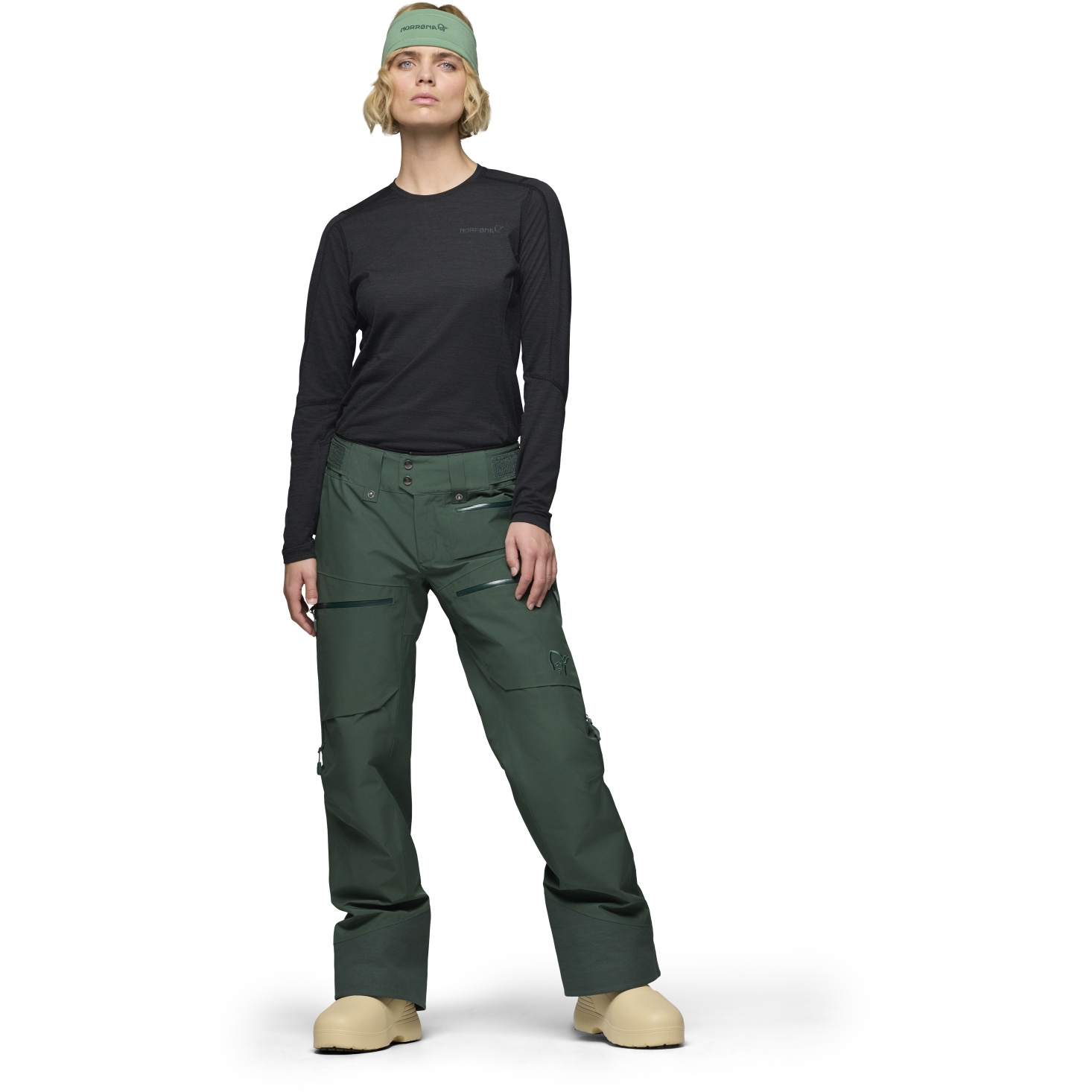 Norrona lofoten Gore-Tex insulated Pants Women - Jungle Green | BIKE24 display picture 1