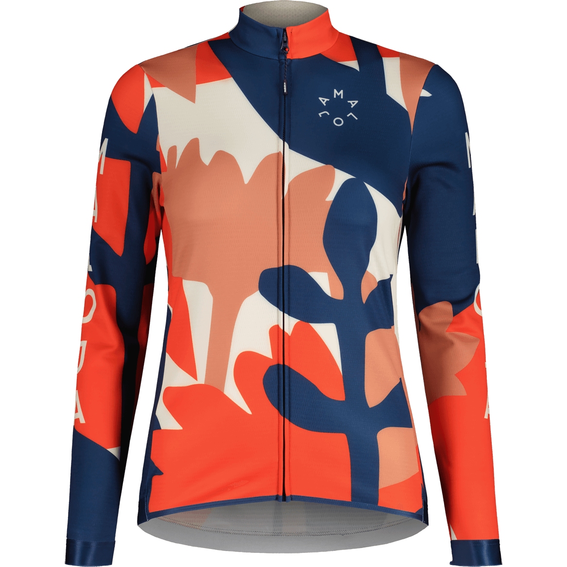 Picture of Maloja ToadstoolM. 1/1 Women&#039;s Cycle Jacket - midnight pastel leaves 8619