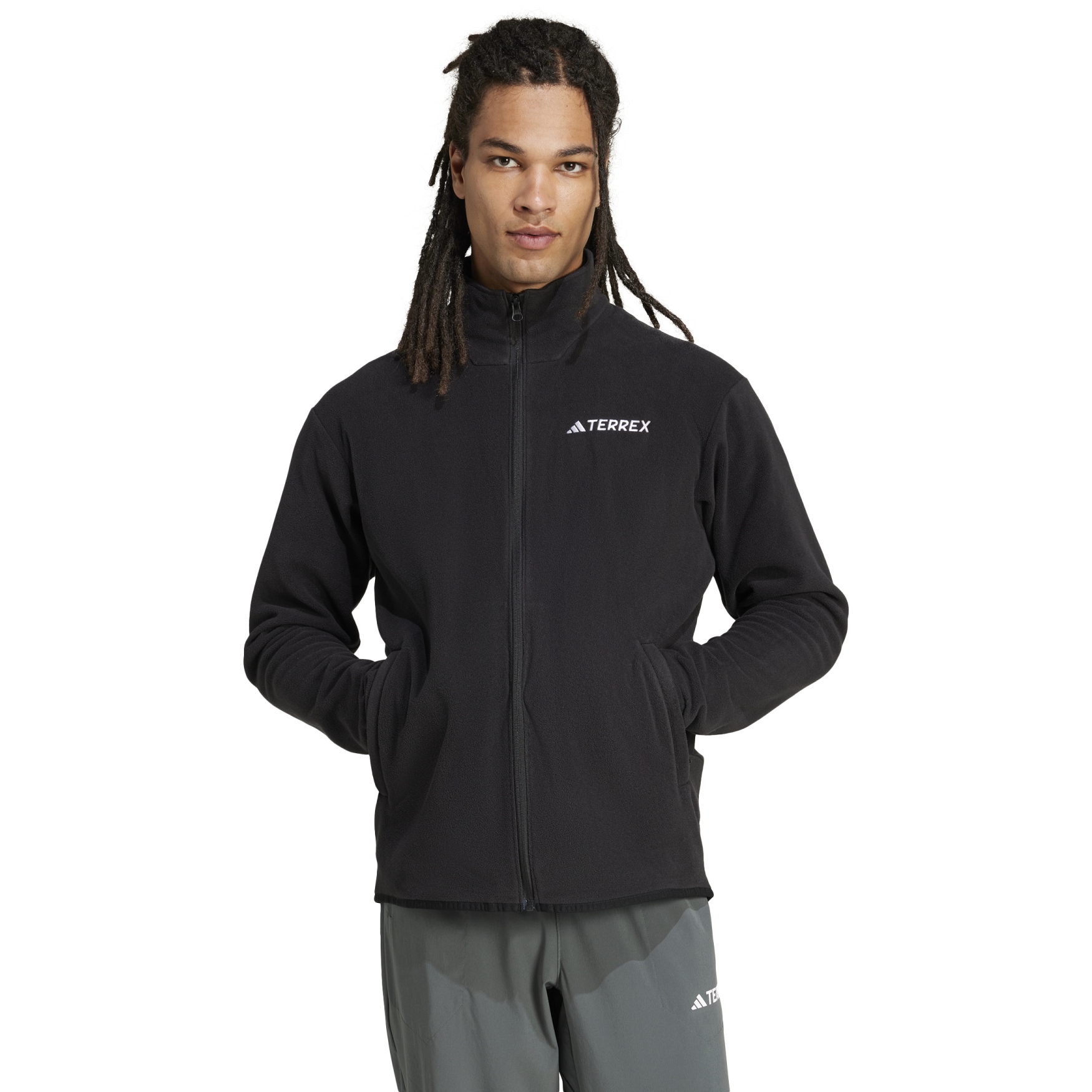 Produktbild von adidas TERREX Multi Essential Fleecejacke Herren - schwarz JP0795