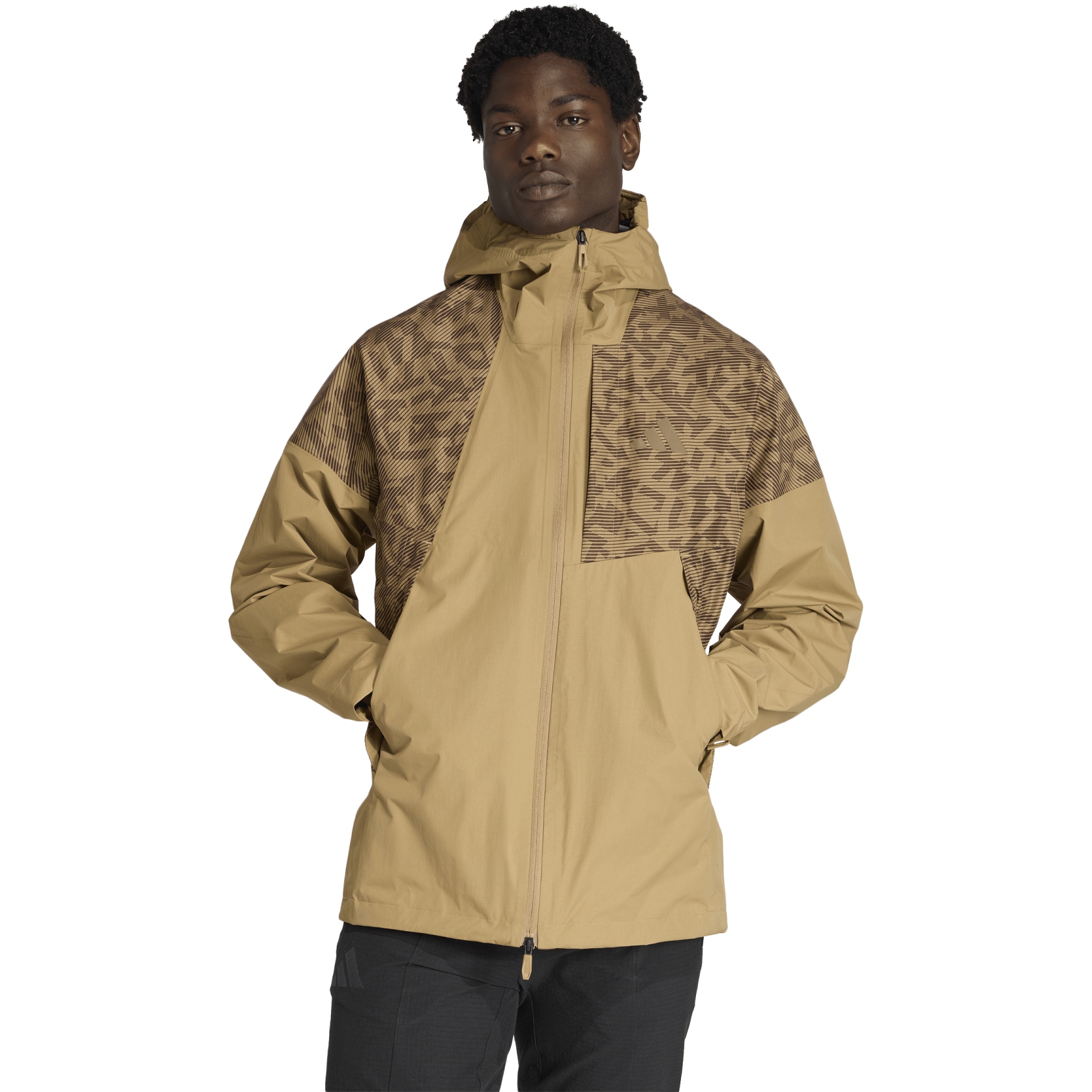 adidas TERREX スキージャケット ベージュ/ブラウン adidas TERREX Xperior 2.5 Layer Hybrid Jacket Men - cardboard