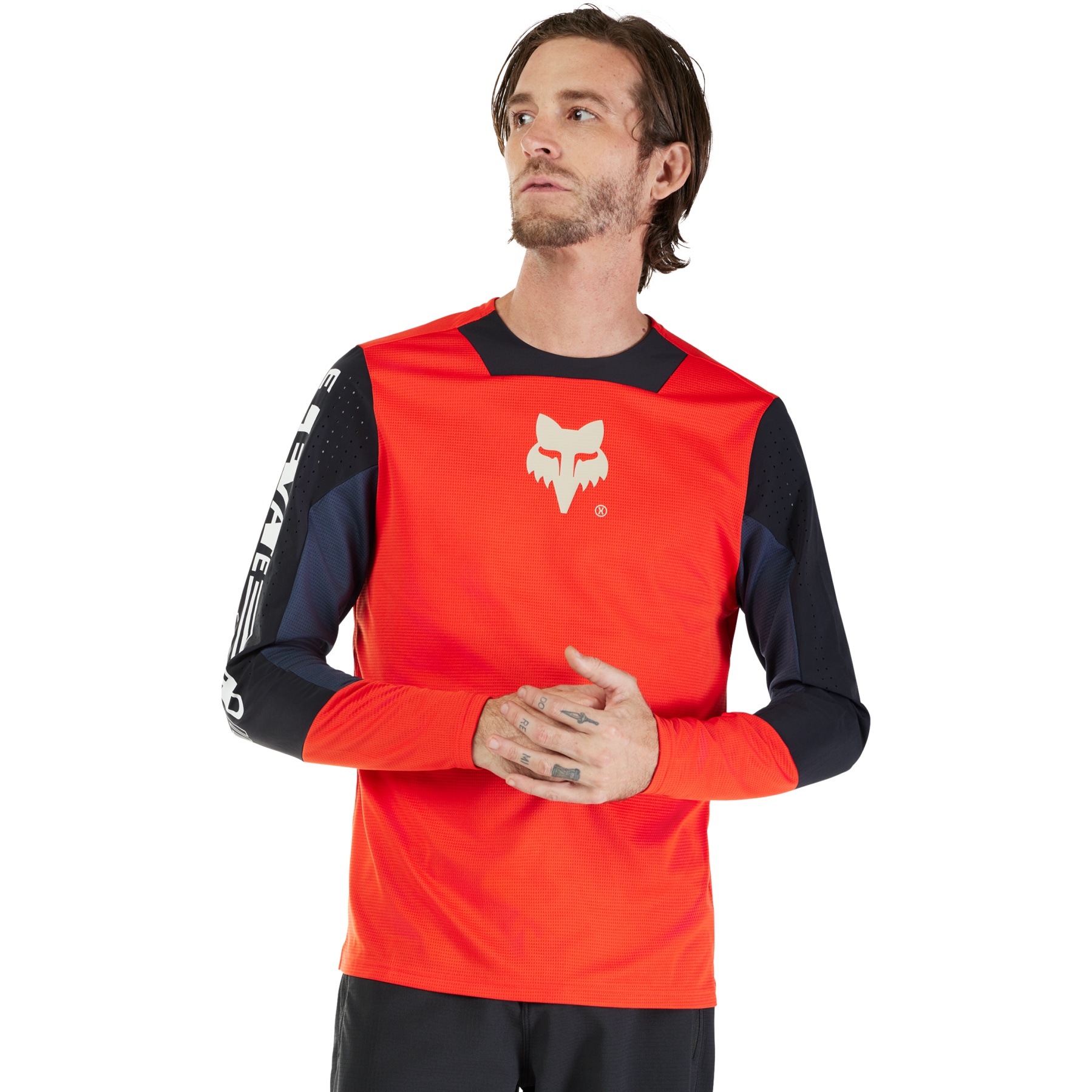 Produktbild von FOX Defend MTB Langarmtrikot Herren - Elevated - fluorescent red