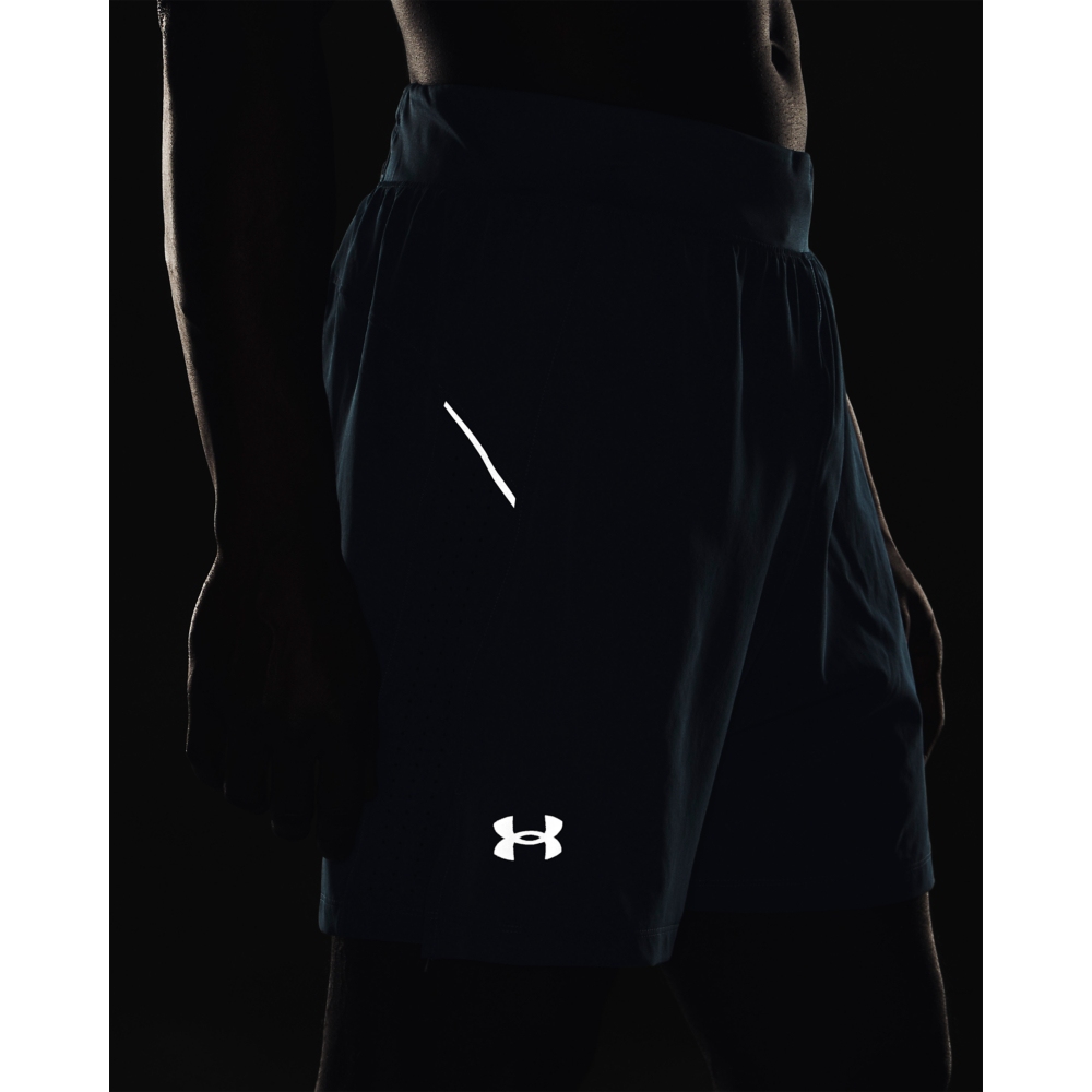 Under Armour UA Launch Elite 7'' Shorts Men - Static Blue/Lime  Surge/Reflective