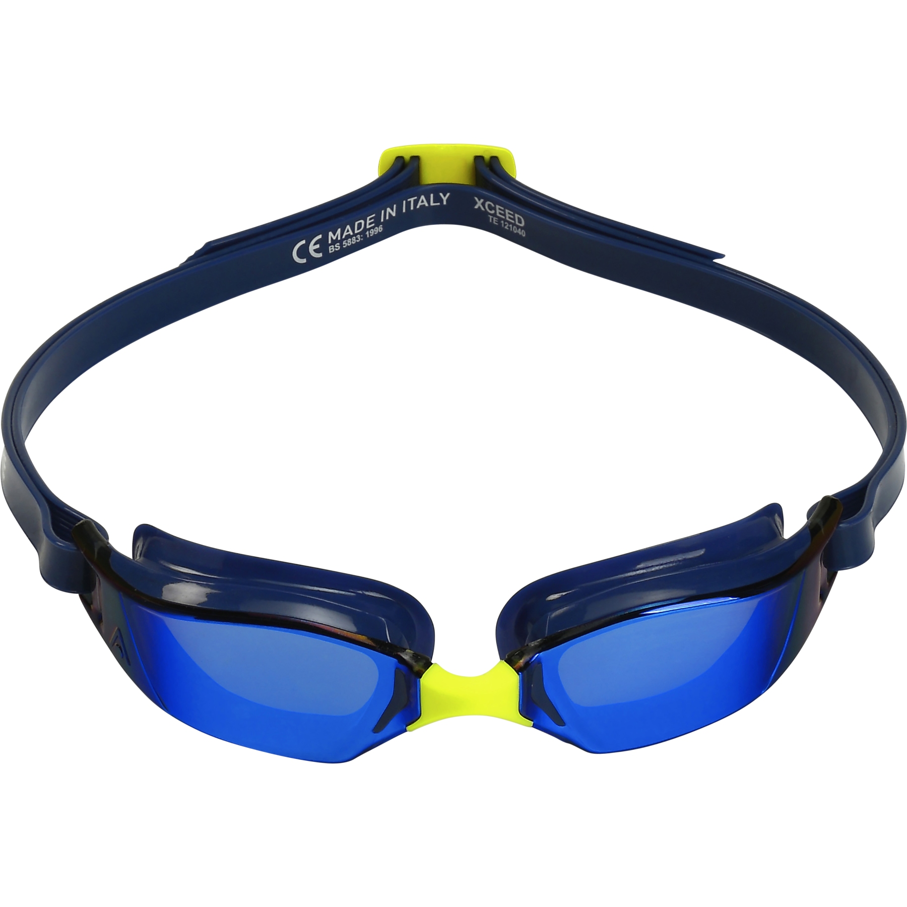 Picture of AQUASPHERE Xceed.A Swim Goggles - Blue Titanium Mirrored - Navy Blue/Navy Blue