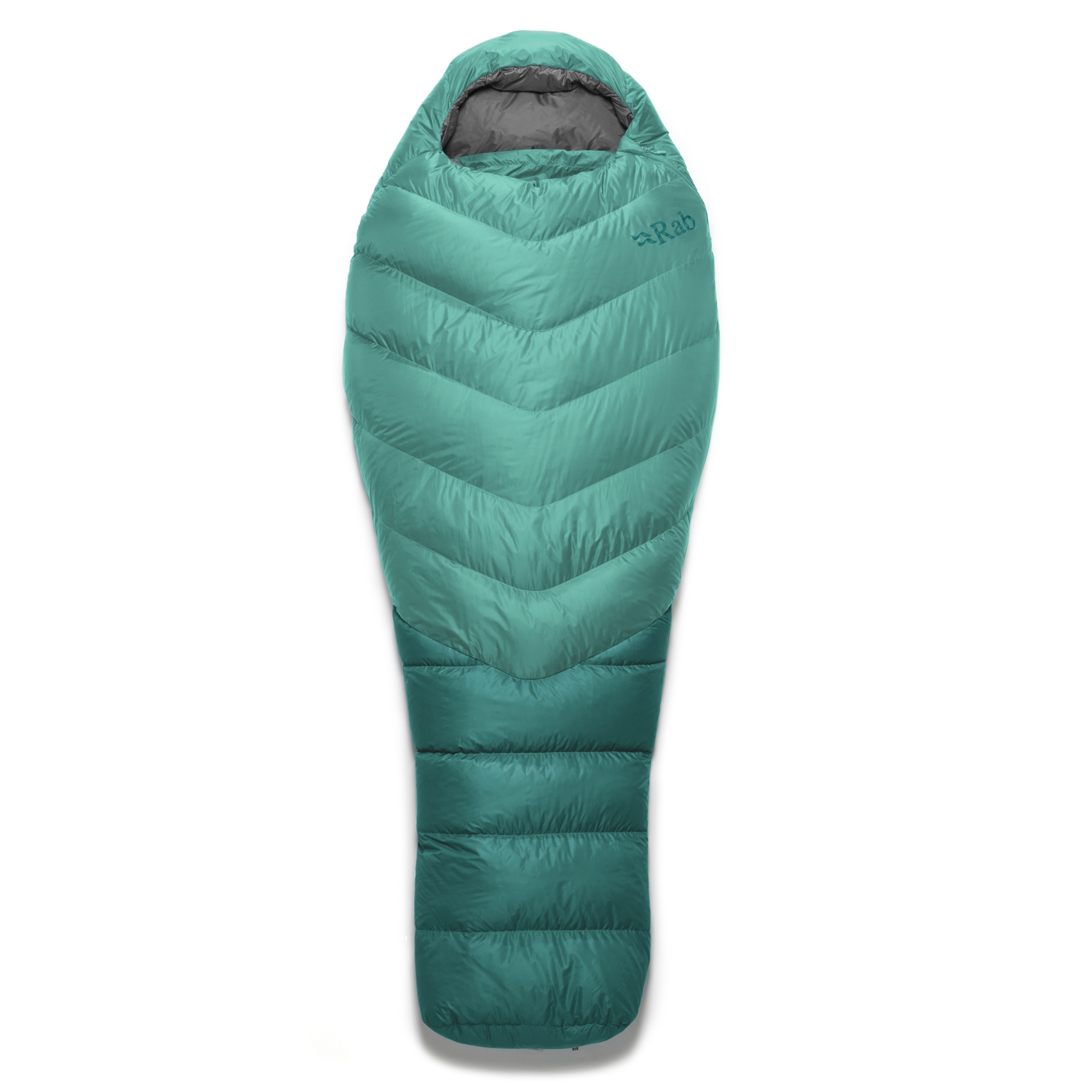 Picture of Rab Alpine 600 Down Sleeping Bag Women - Zipper left - peacock green