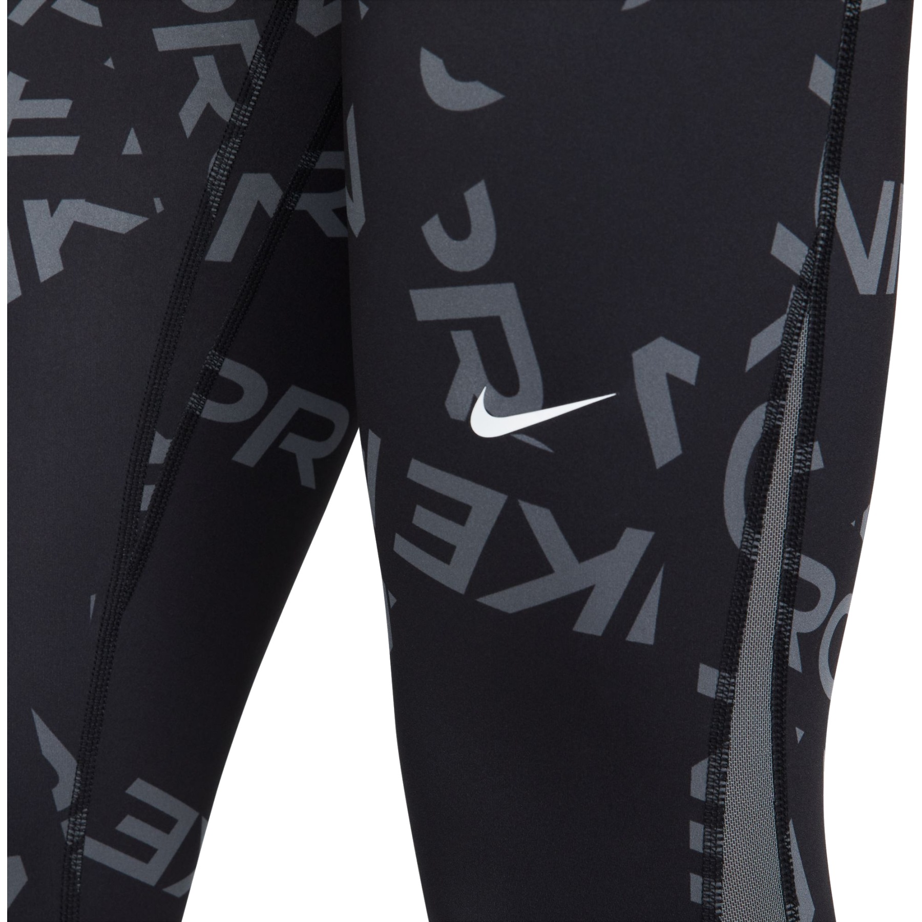 Nike Pro Dri Fit Graphic Leggings Black