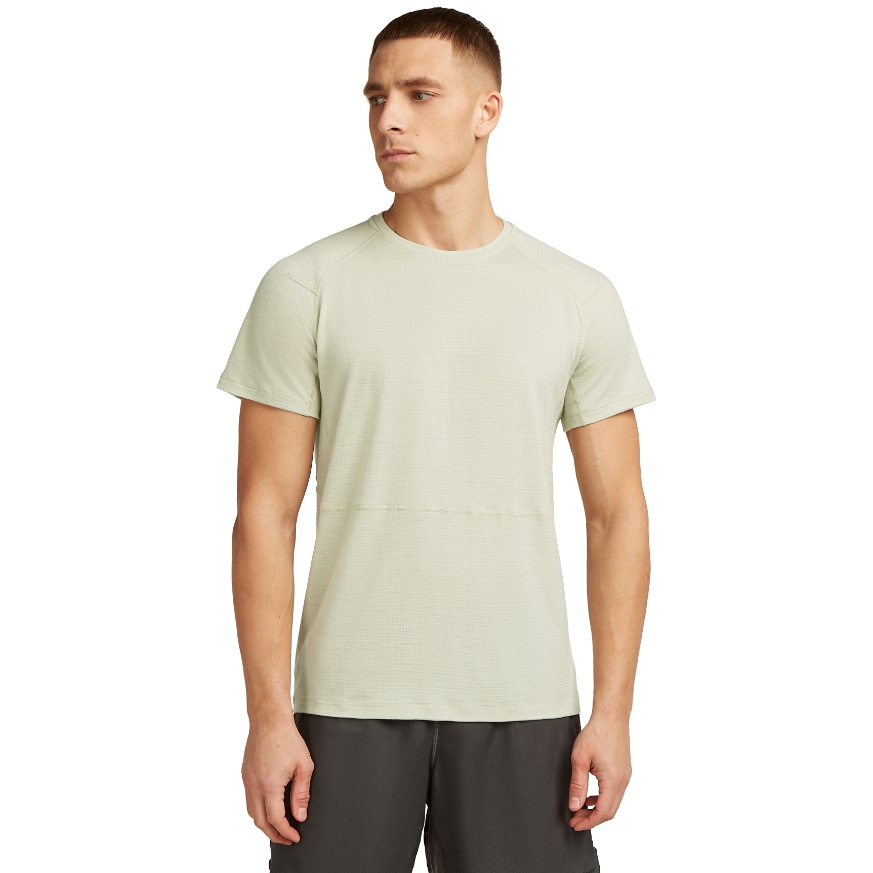 Immagine prodotto da Icebreaker Maglietta Uomo - Merino 200 Waffle Elevation - Ashen