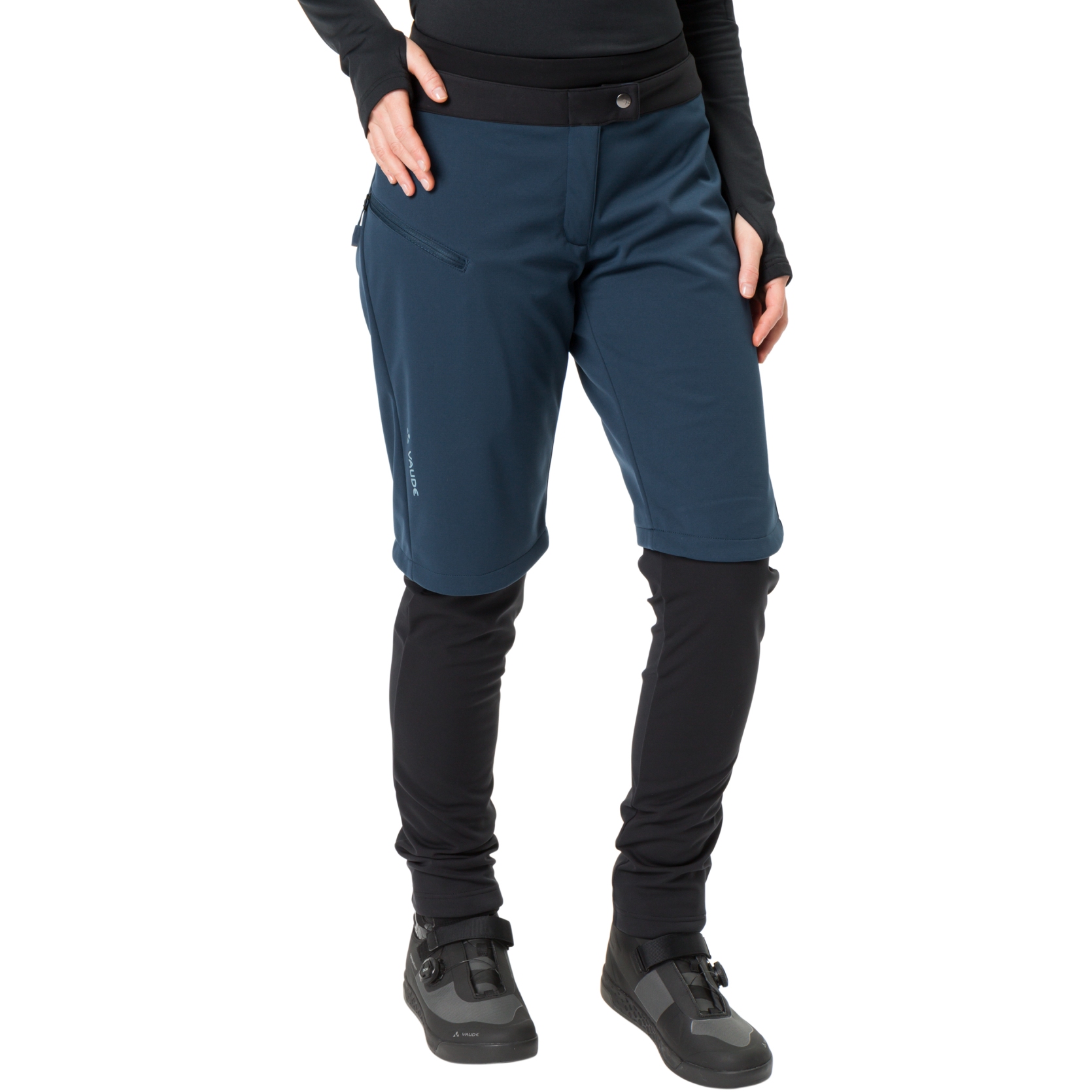 Photo produit de Vaude 3 en 1 Pantalon Femme - All Year Moab w/o SC - dark sea