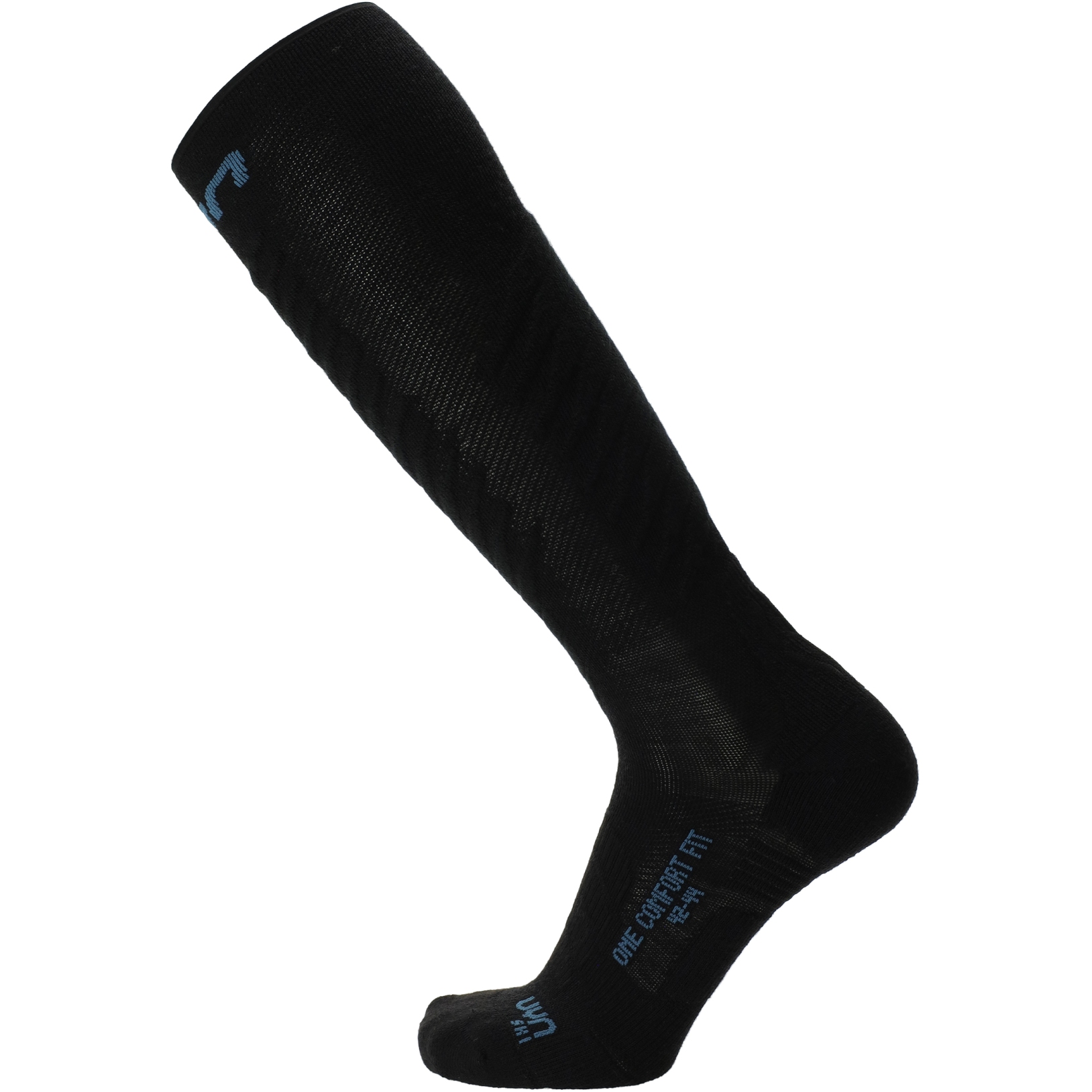 Produktbild von UYN Ski One Comfort Fit Socken Herren - Black/Blue Poseidon