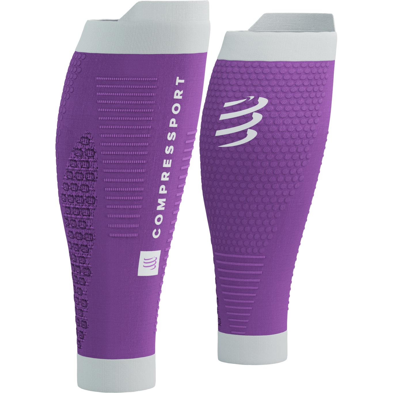 Picture of Compressport R2 3.0 Compression Calf Sleeves - royal lilac/white