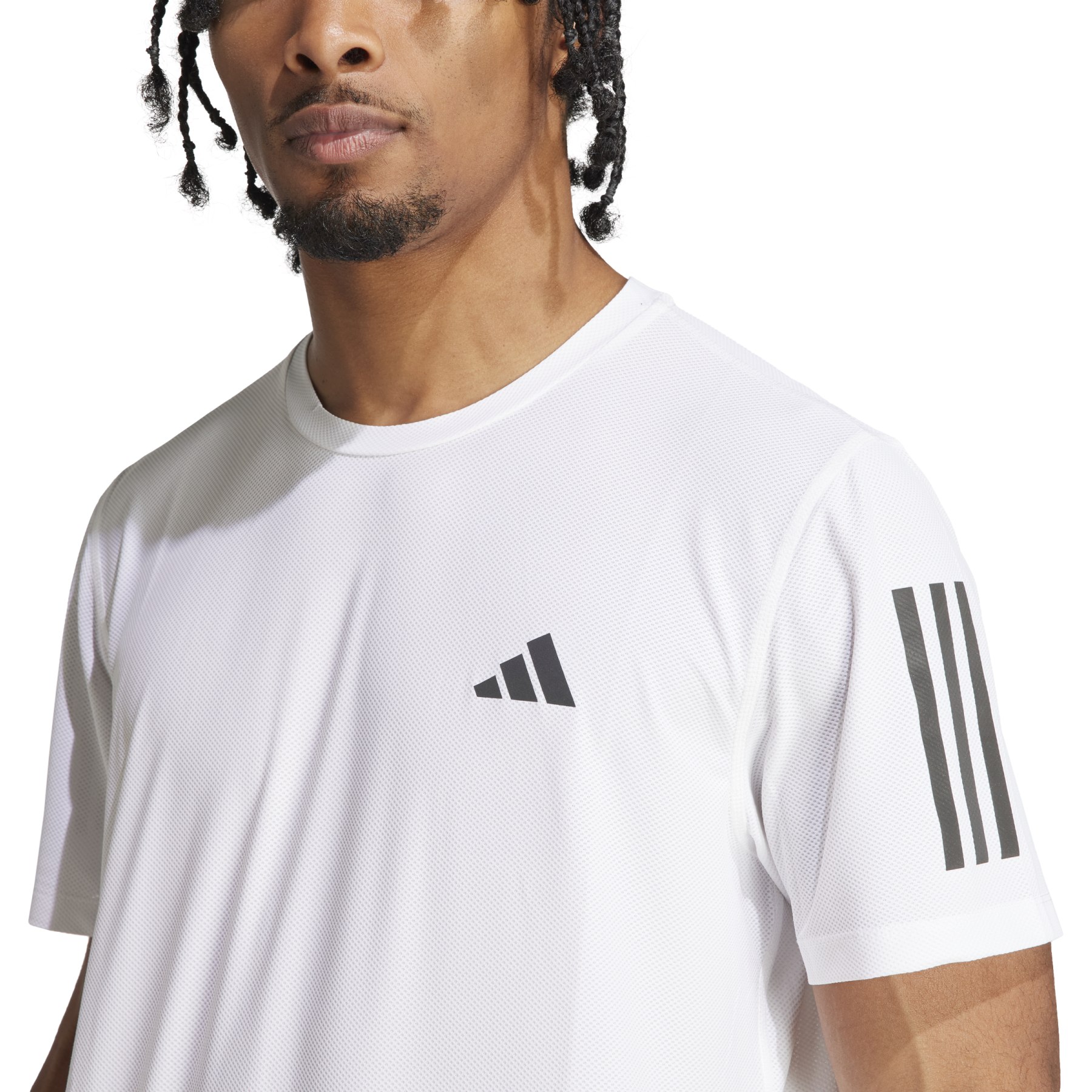 adidas T Shirt Homme Own the Run blanc IK7436 BIKE24