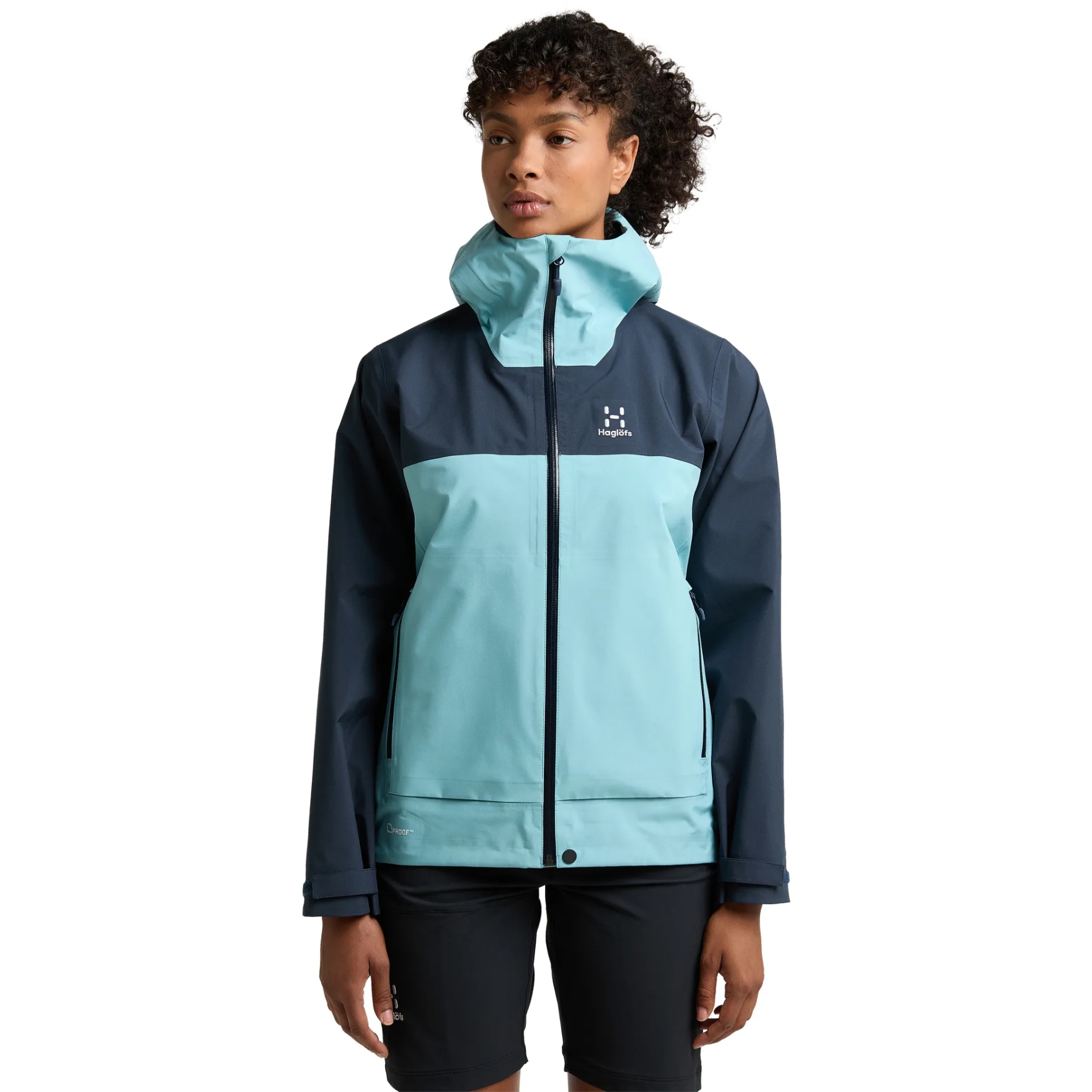 Haglöfs Front Proof Jacket Women - frost blue/tarn blue 4XG | BIKE24