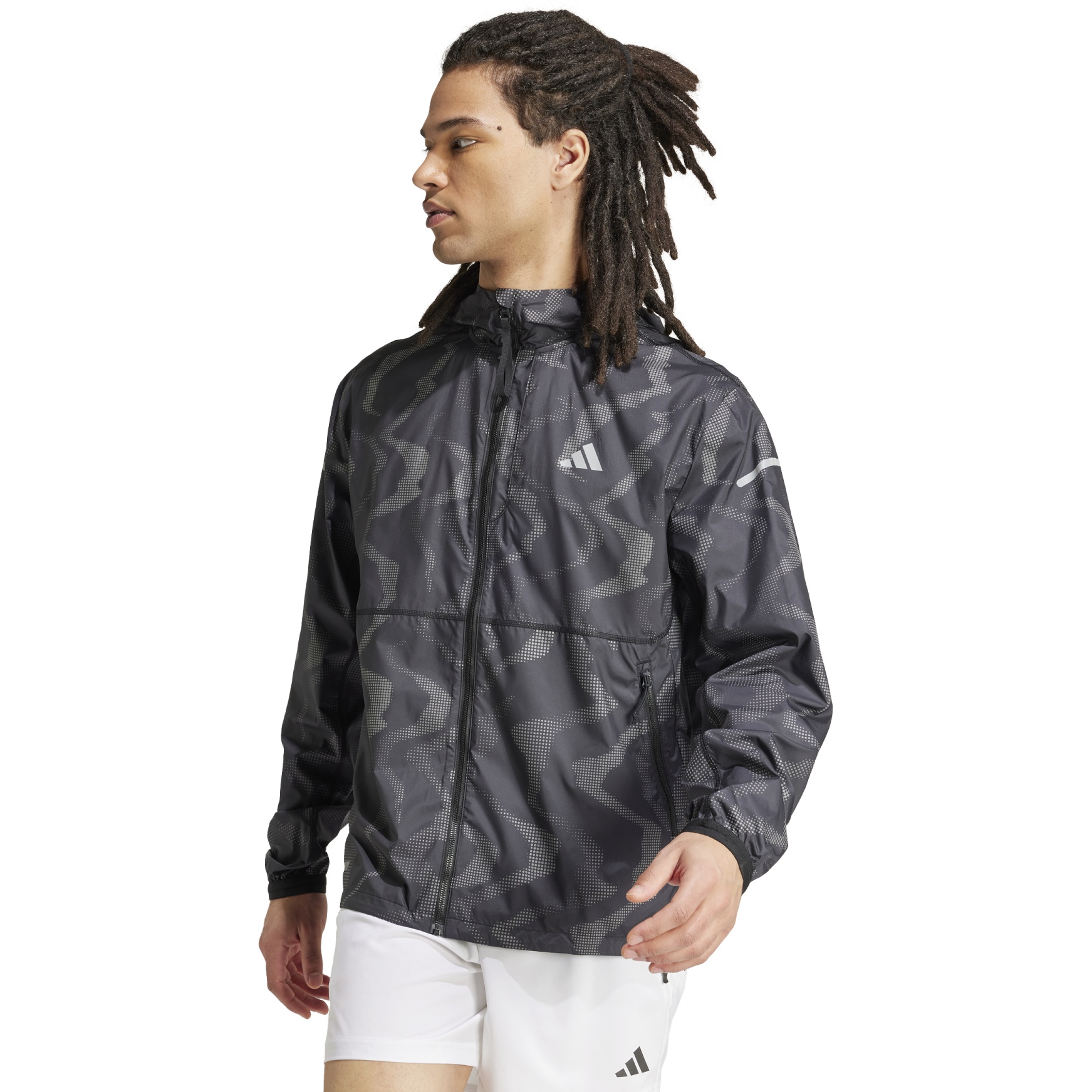 Adidas running windbreaker best sale