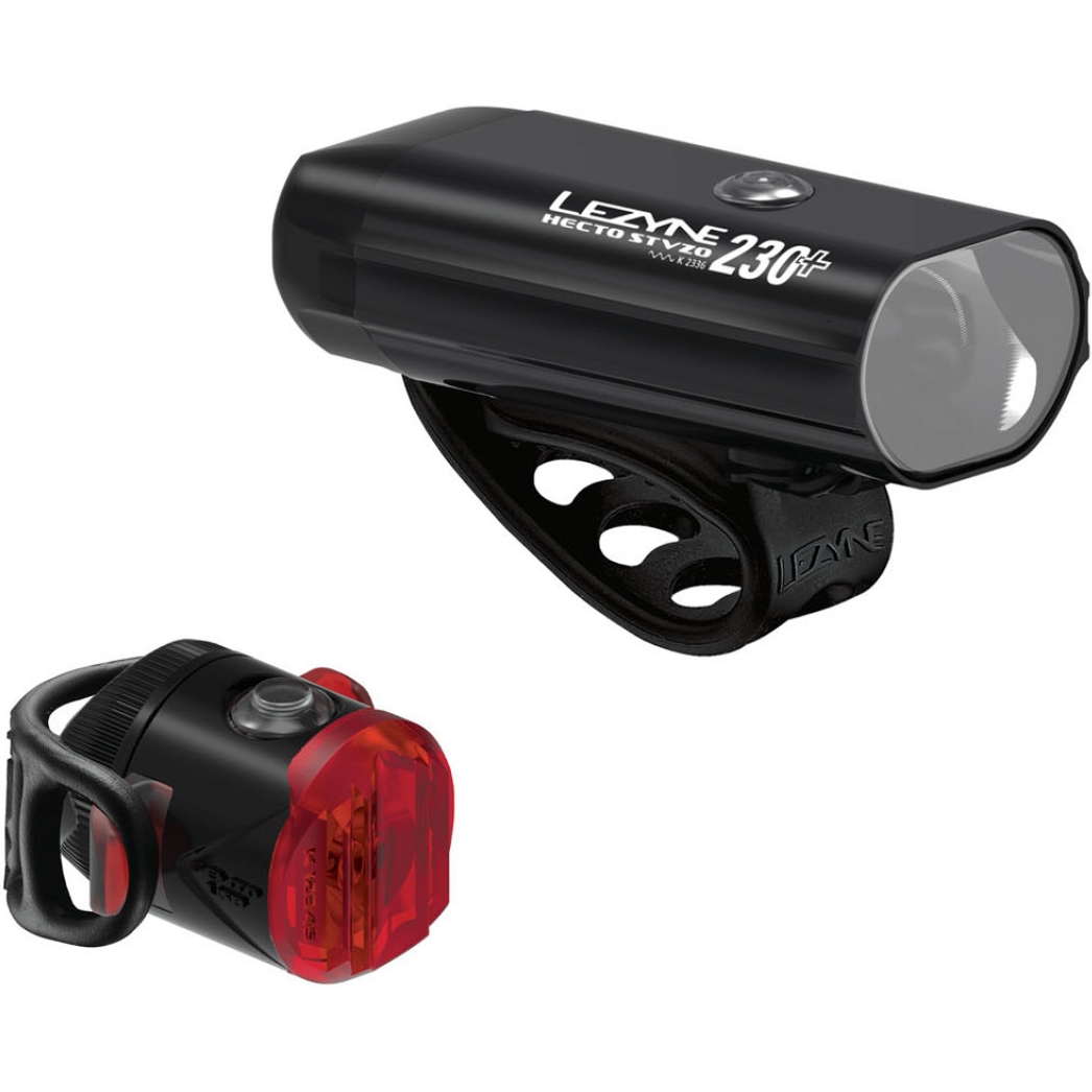 Produktbild von Lezyne Hecto 230+ / Femto USB-C StVZO Beleuchtungsset - schwarz