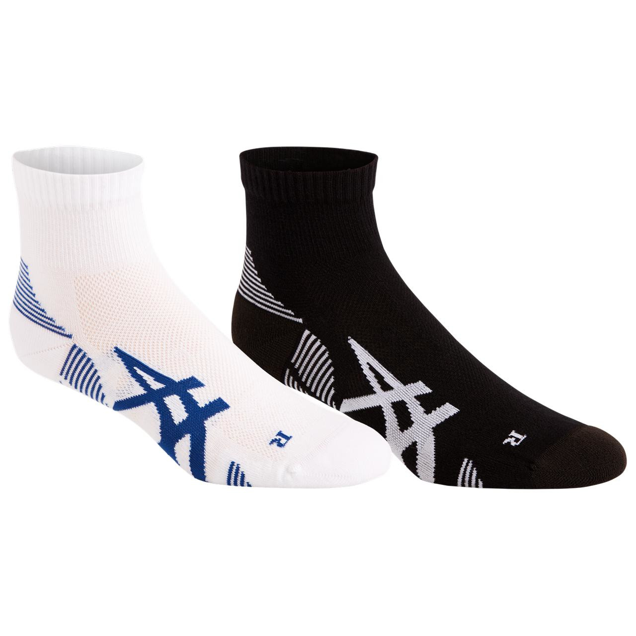 Picture of asics 2PPK Cushioning Socks - 2 pack - performance black/brilliant white