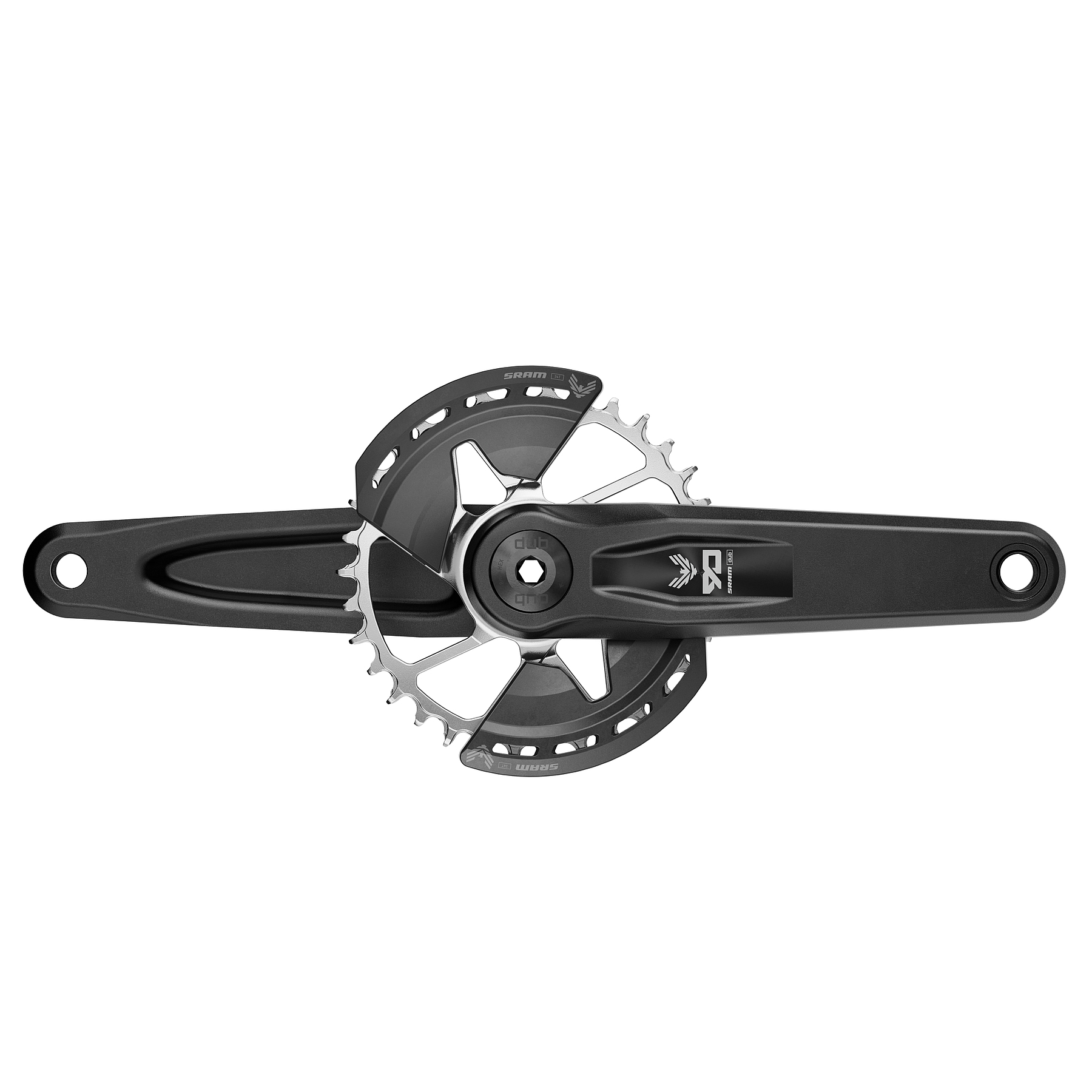 Bild von SRAM Eagle 90 Kurbelgarnitur | T-Type | 12-fach | DUB | Direct Mount | 32 Zähne - schwarz