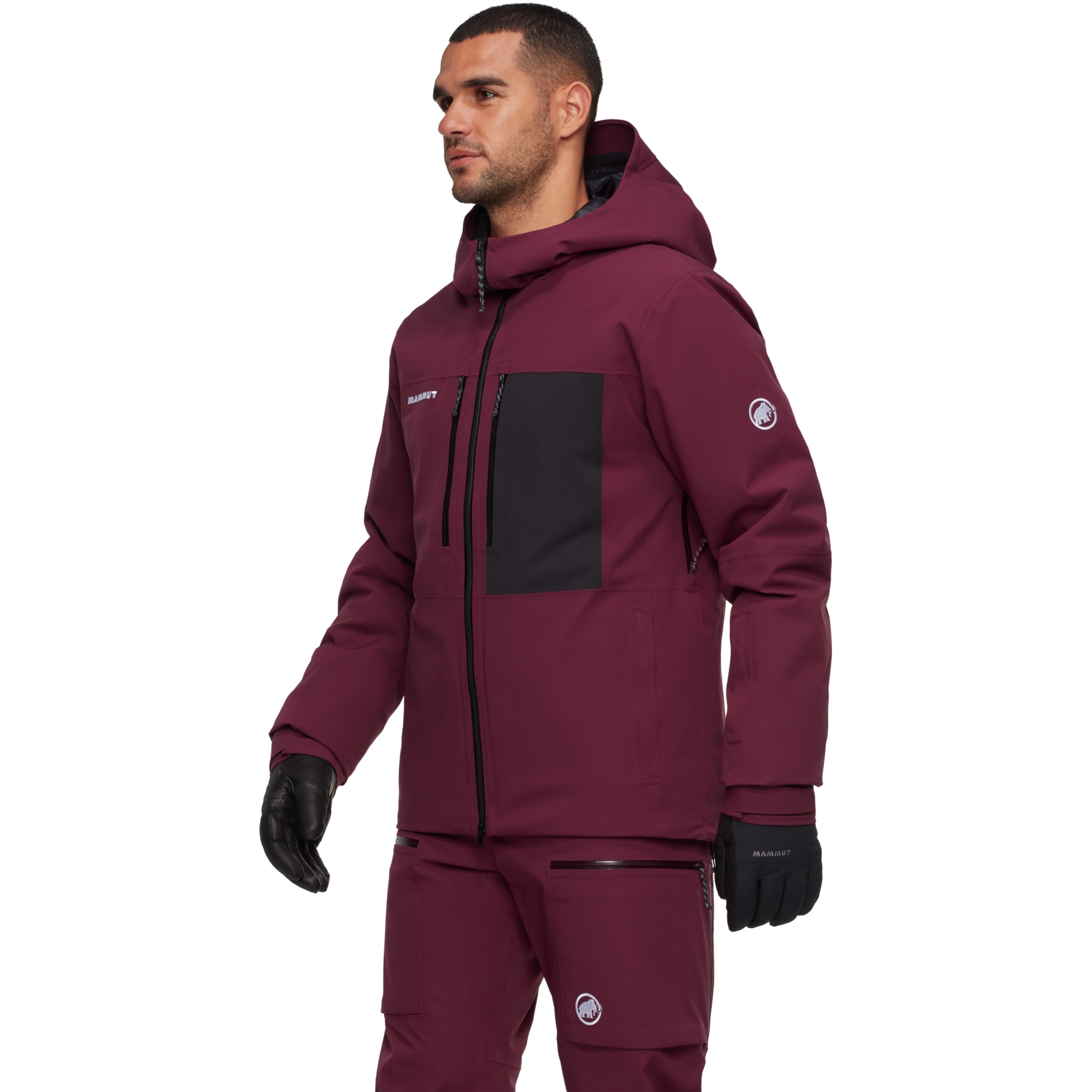 Mammut Stoney Hardshell Thermo Hooded Jacket Men - vin-black | BIKE24