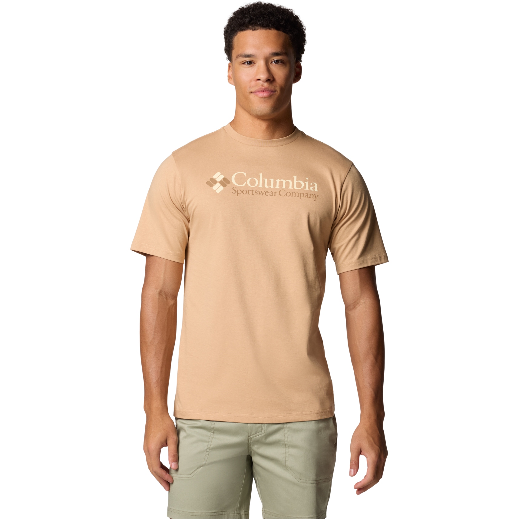 Мужская футболка с базовым логотипом Columbia CSC - Каноэ/Ретро-логотип CSC