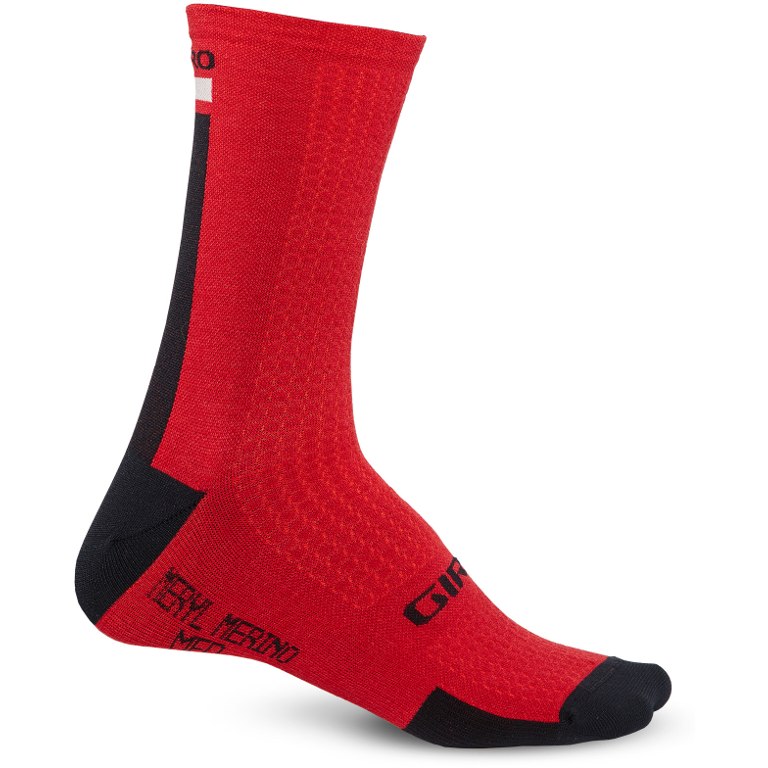 Picture of Giro HRC + Merino Wool Socks - dark red/black/gray