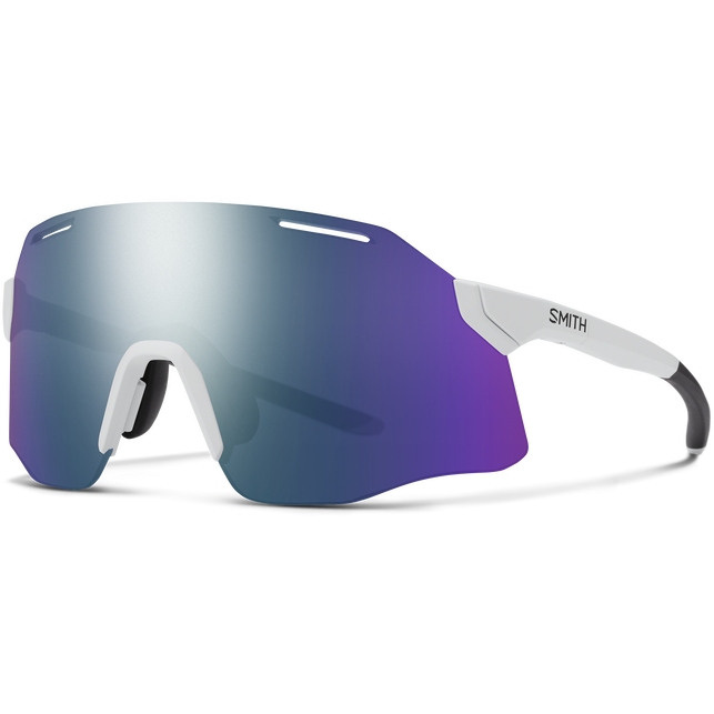 Picture of Smith Vert PivLock Glasses - White / ChromaPop Violet Mirror + Clear