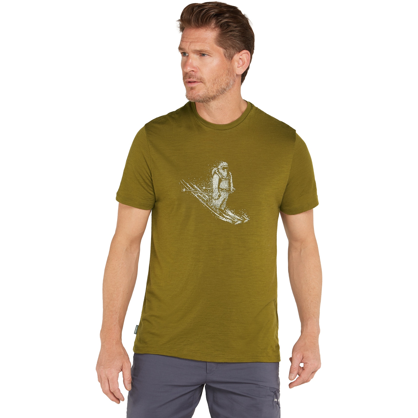 Produktbild von Icebreaker Merino 150 Tech Lite T-Shirt Skiing Yeti Herren - Algae