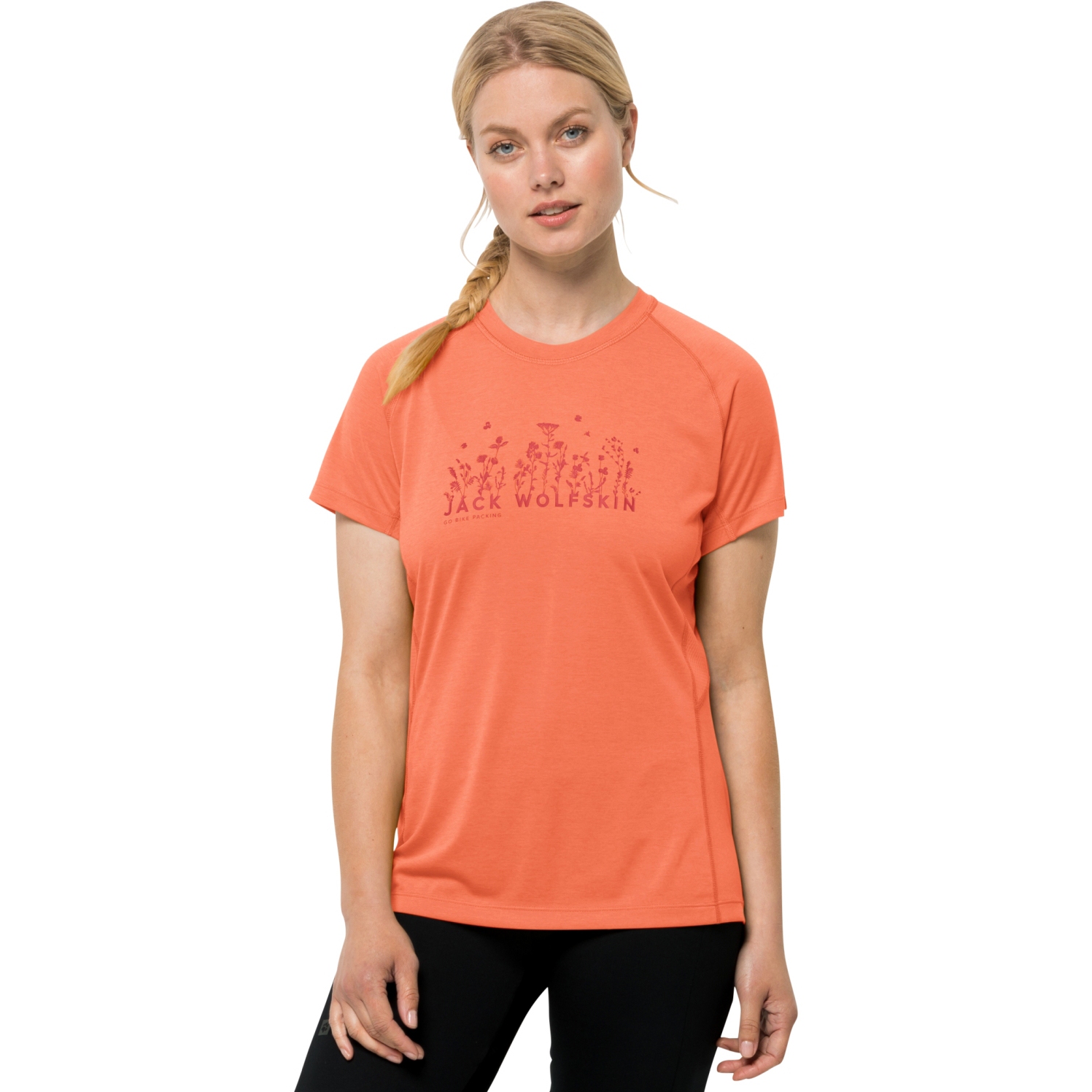 Picture of Jack Wolfskin Morobbia Vent T-Shirt Women - guave