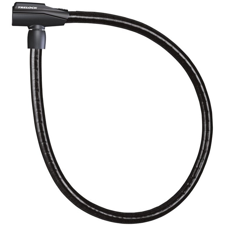 Trelock ZS180 Cavo D'Acciaio Con Occhielli – Diametro 12mm, Lunghezza 1,8m, Rivestito In PVC, Resistente Alla Corrosione, Per Lucchetti Ad Arco, Sicurezza Bici