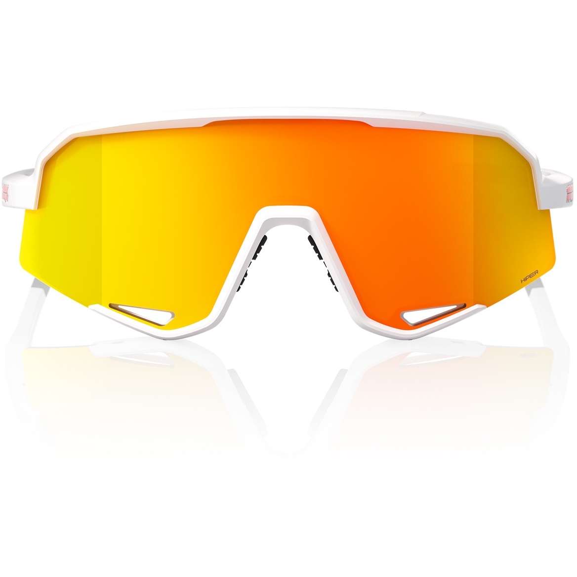 100% Slendale Glasses - Soft Tact White - HiPER Red Multilayer