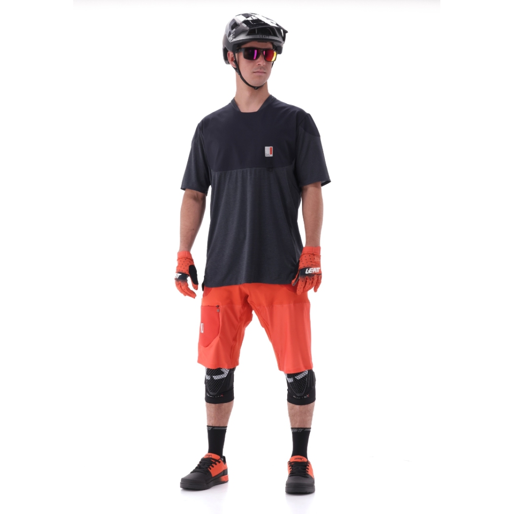 ウェア Size M Leatt 3.0 DH Jeresy (ZOMBIE) Leatt MTB All Mountain 3.0 Short Sleeve Jersey Men - black