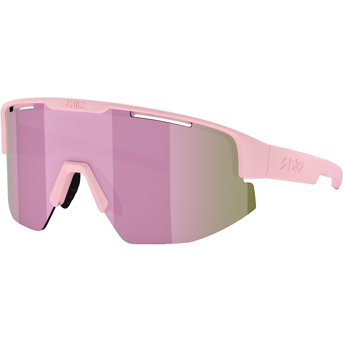 Picture of Bliz Matrix Glasses - Matt Powder Pink / Brown with Rosé Multi