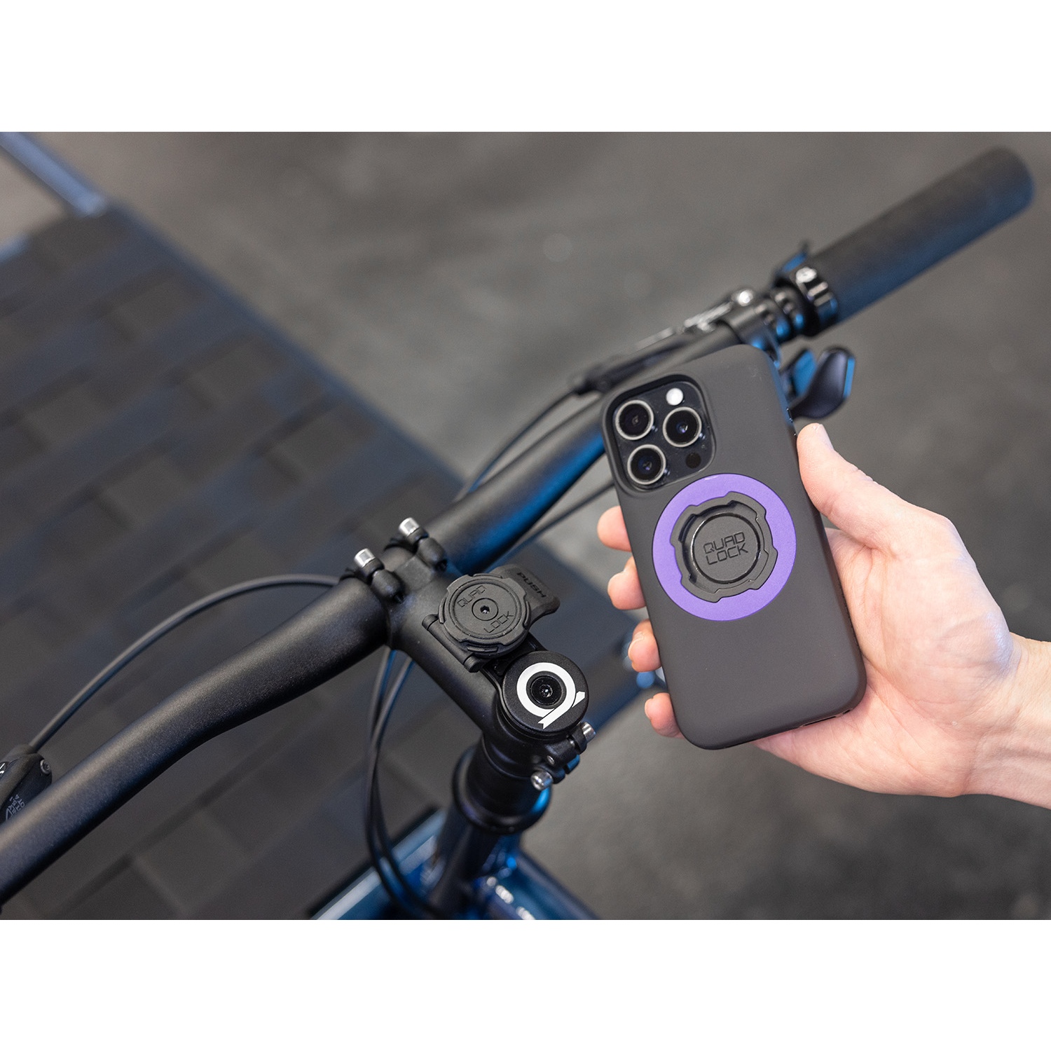 Quad Lock Stem Mount Mtb Quad Lock Handlebar/Stem Mount QLM-BMP-BL