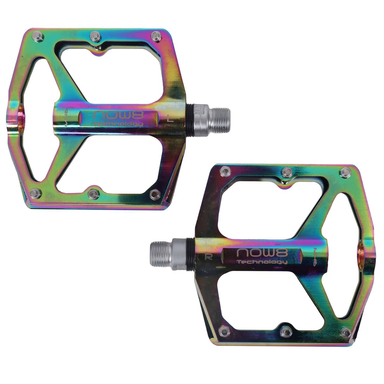 Picture of NOW8 M46 Flat Pedals - oilslick