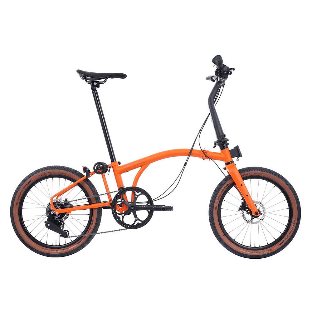 Foto de Brompton G Line - 8-Speed - Medium Bar - Extended Seatpost - 20&quot; Bicicleta Plegable - 2025 - adventure orange
