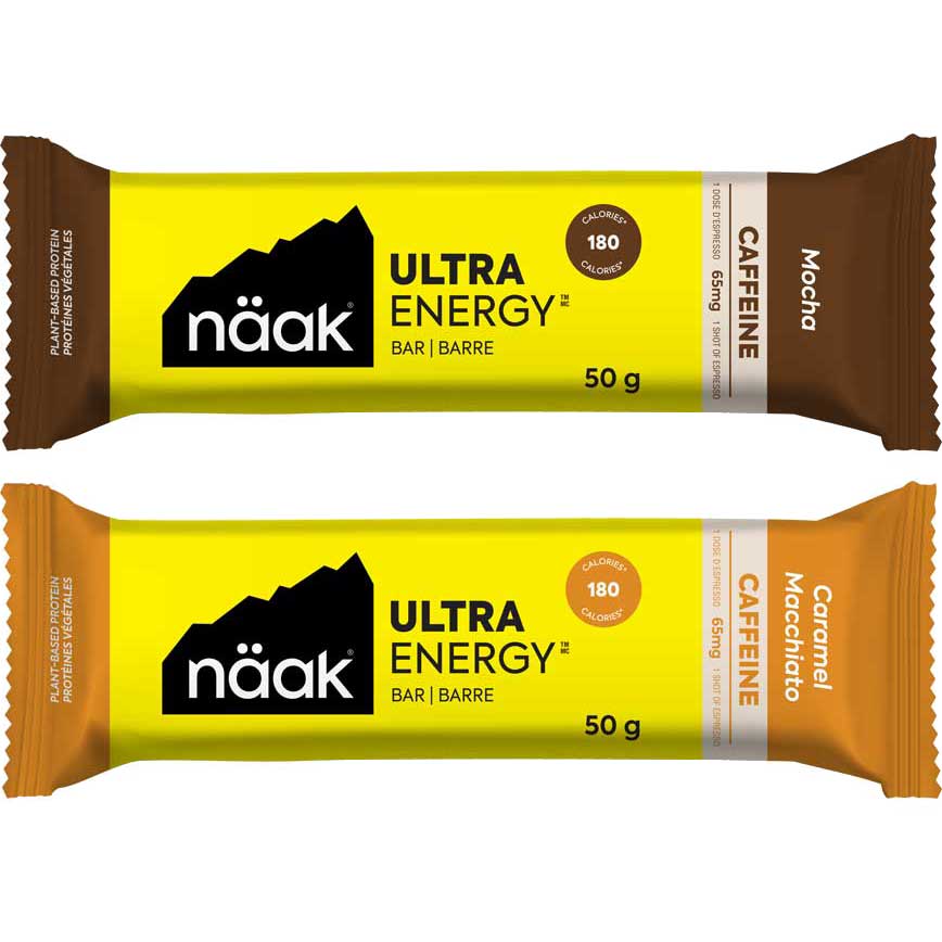 Produktbild von Näak Ultra Energy Caffeine Bar - Kohlenhydrat-Eiweiß-Riegel + Koffein - 50g