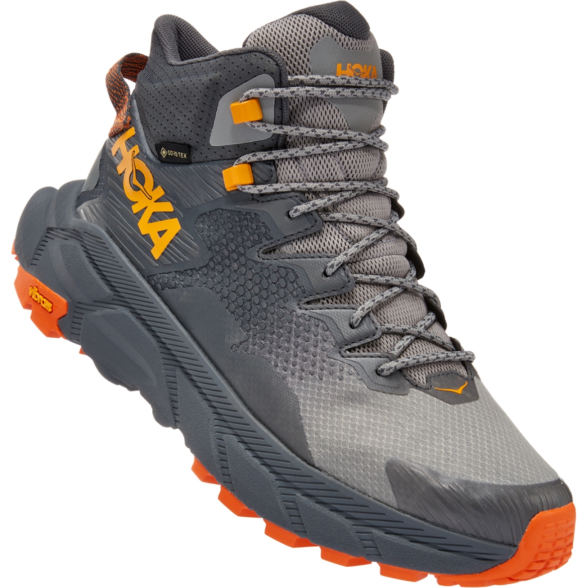Picture of Hoka Trail Code GTX Hiking Shoes - castlerock / persimmon orange