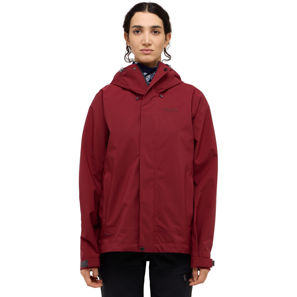 Bild von Haglöfs Breeze Proof Regenjacke Damen - carmine red 5RC