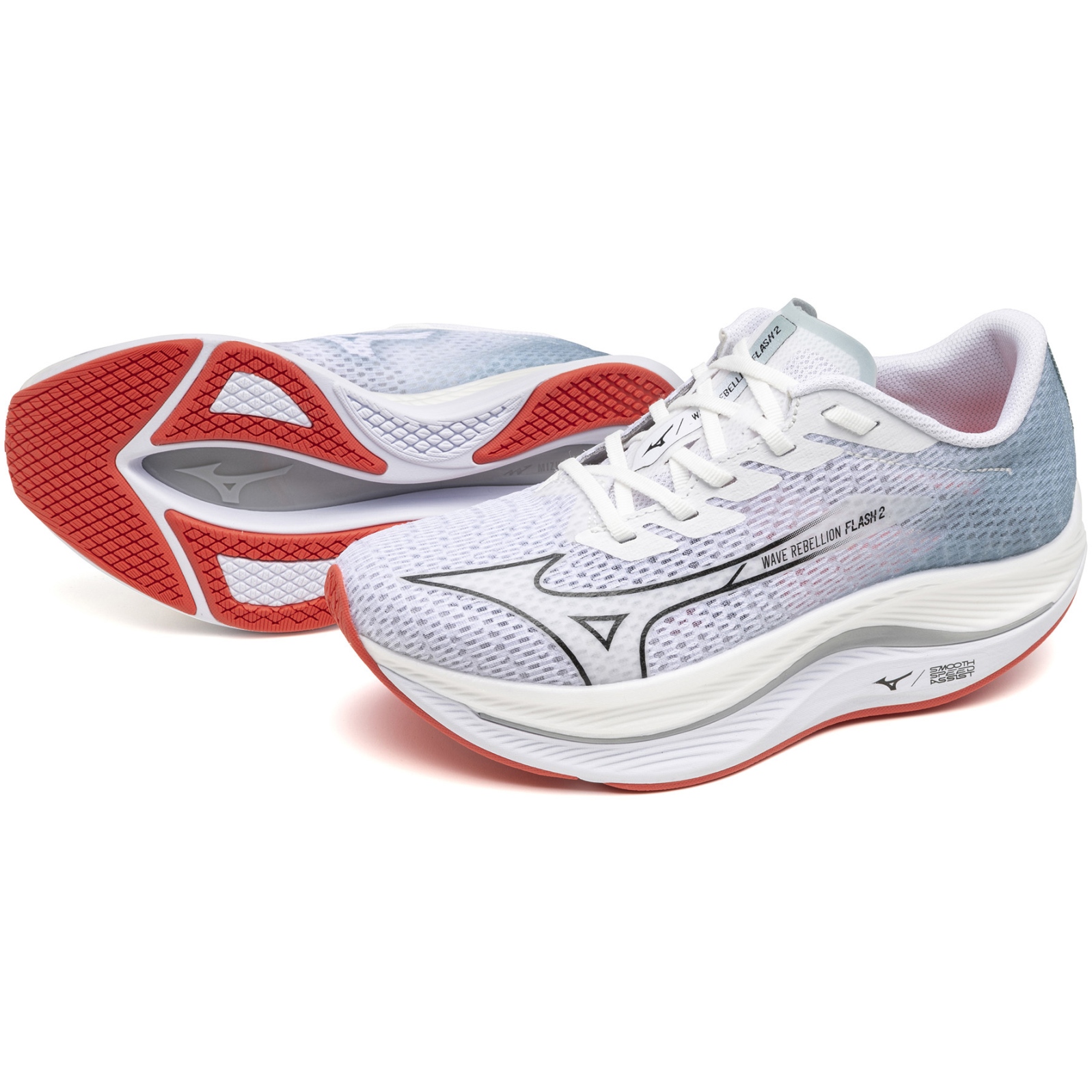 Mizuno Wave Rebellion Flash 2 Running Shoes Women - White / Black