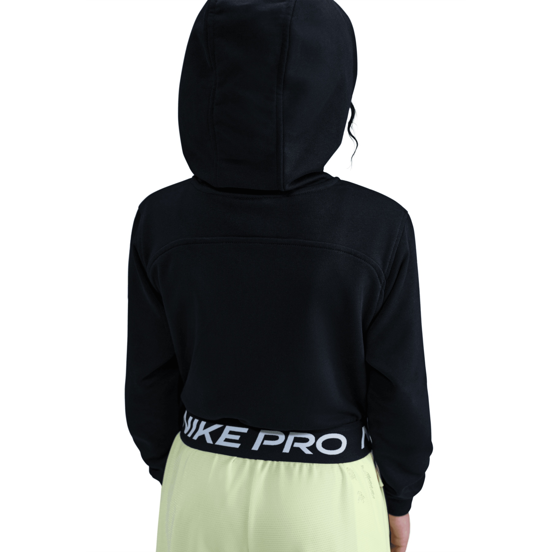 nike pro hoodie white