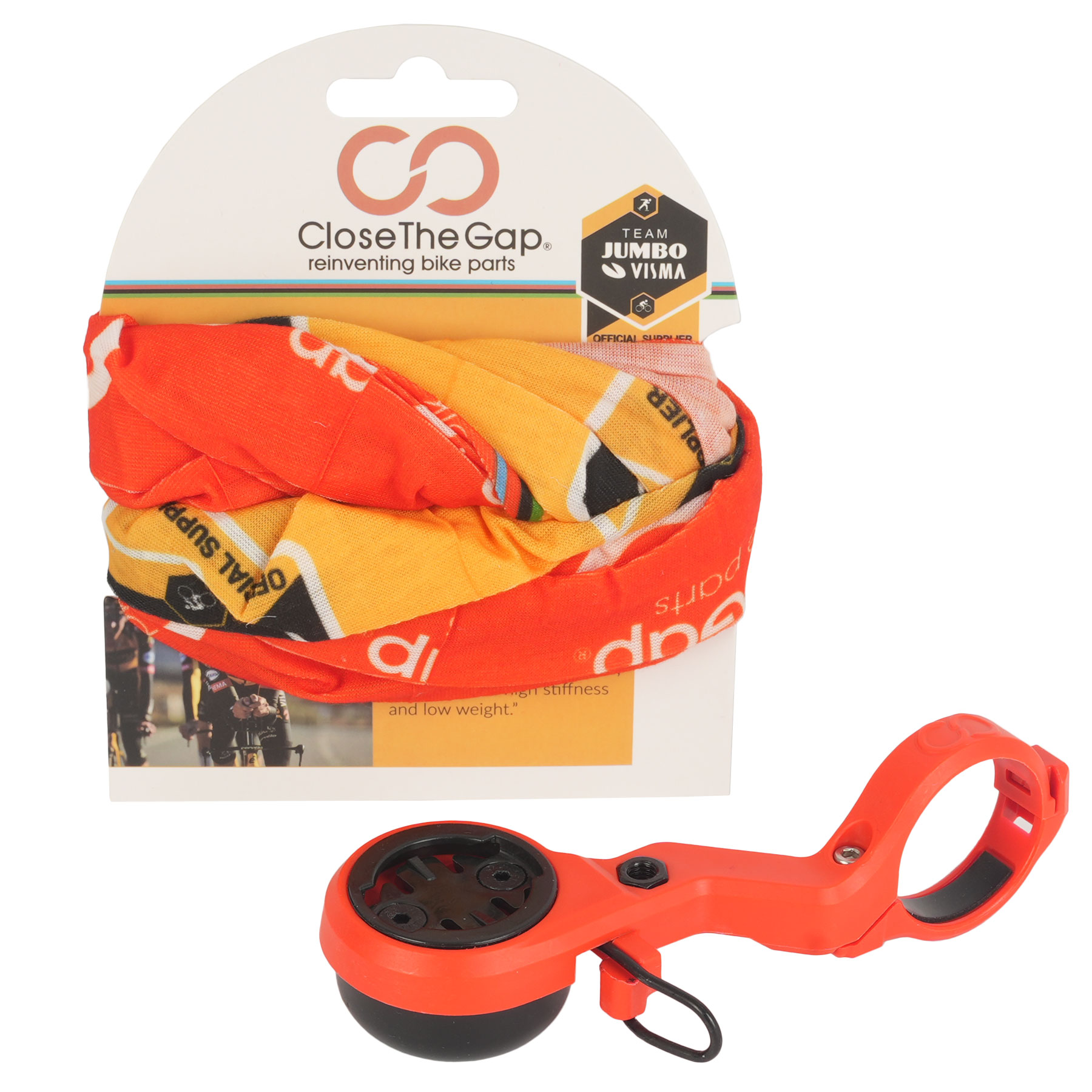 Foto de CloseTheGap HideMyBell Regular2 - Soporte Ciclocomputador y Timbre +  Braga de Cuello Multifuncional - Oferta Especial