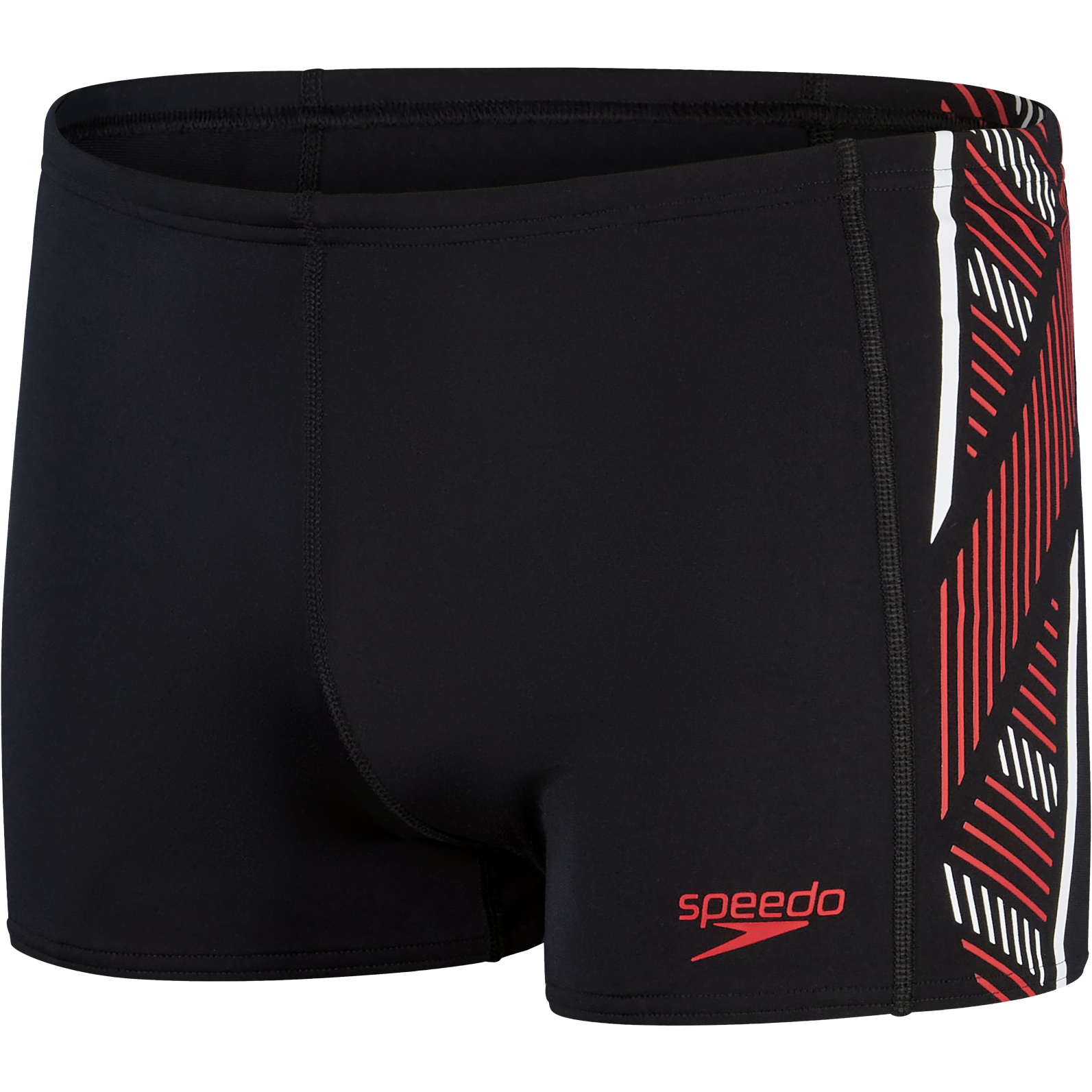 Picture of Speedo Tech Panel Aquashort - black/fed red/white