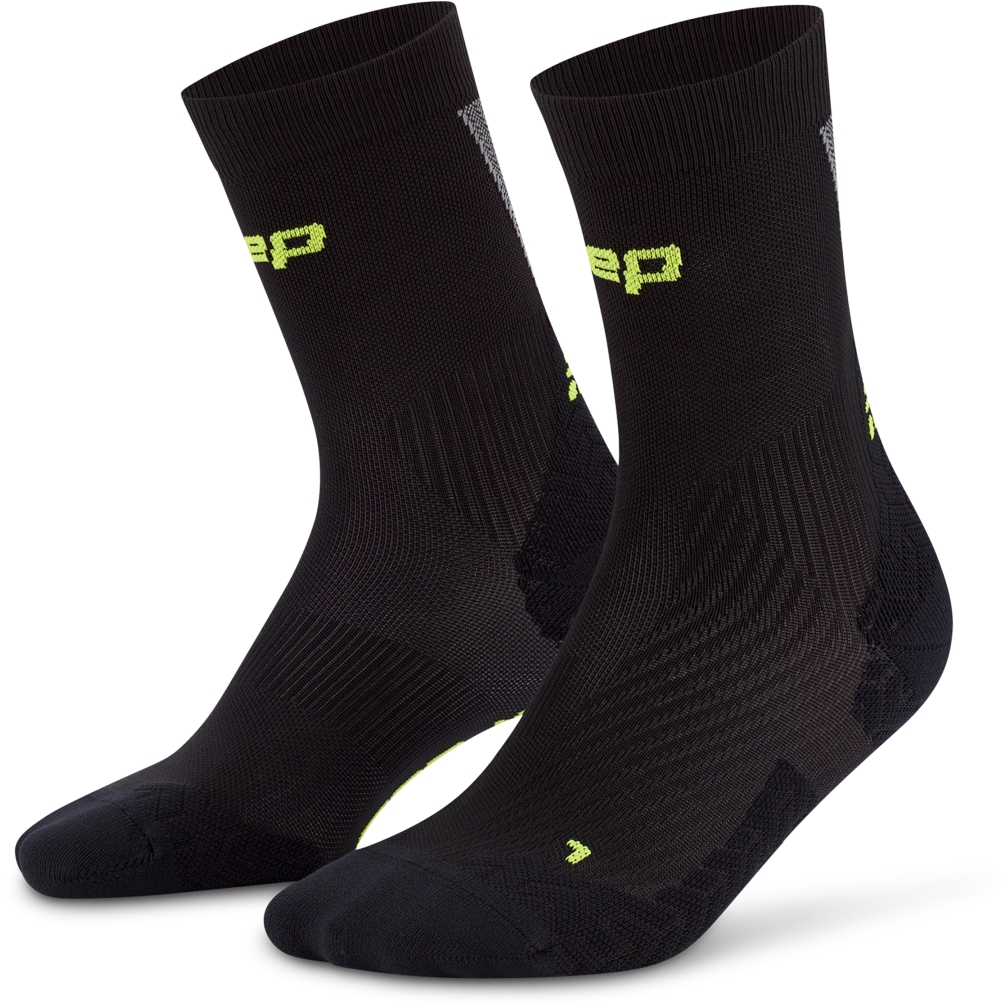 Produktbild von CEP Core Run Ultralight Mid Cut Kompressionssocken Herren - schwarz/grau