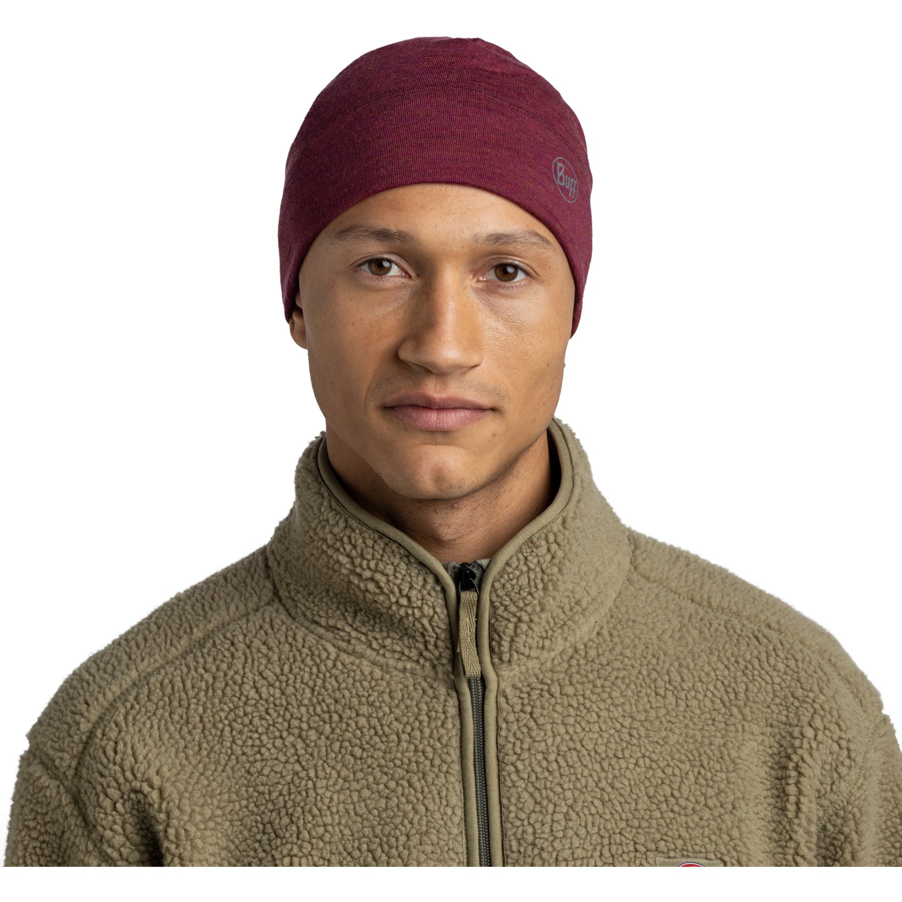 Écharpe en laine mérinos unisexe OEKO-TEX® , rouge vermillon